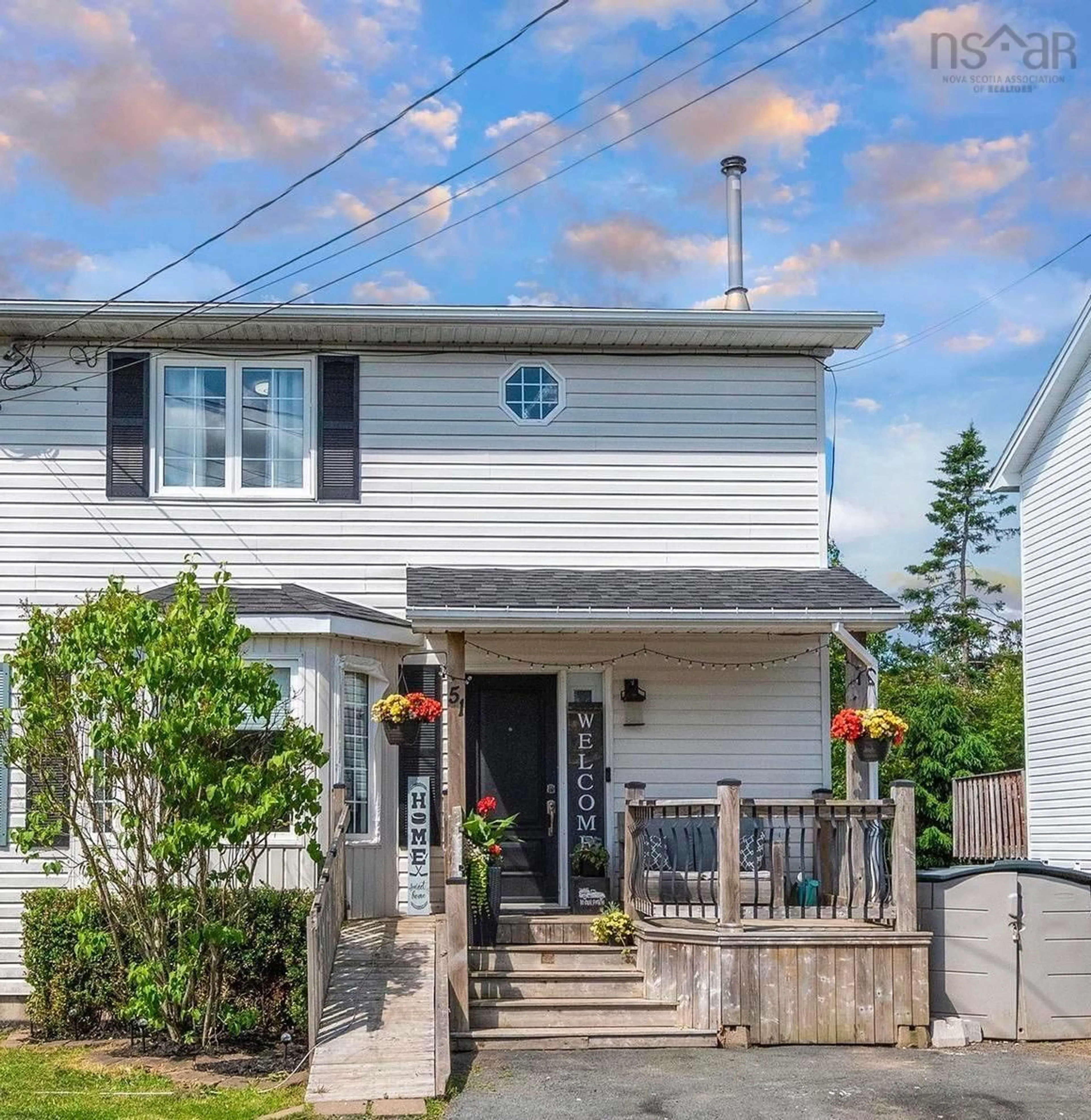 Home with vinyl exterior material, street for 51 Madeira Cres, Forest Hills Nova Scotia B2W 6G7