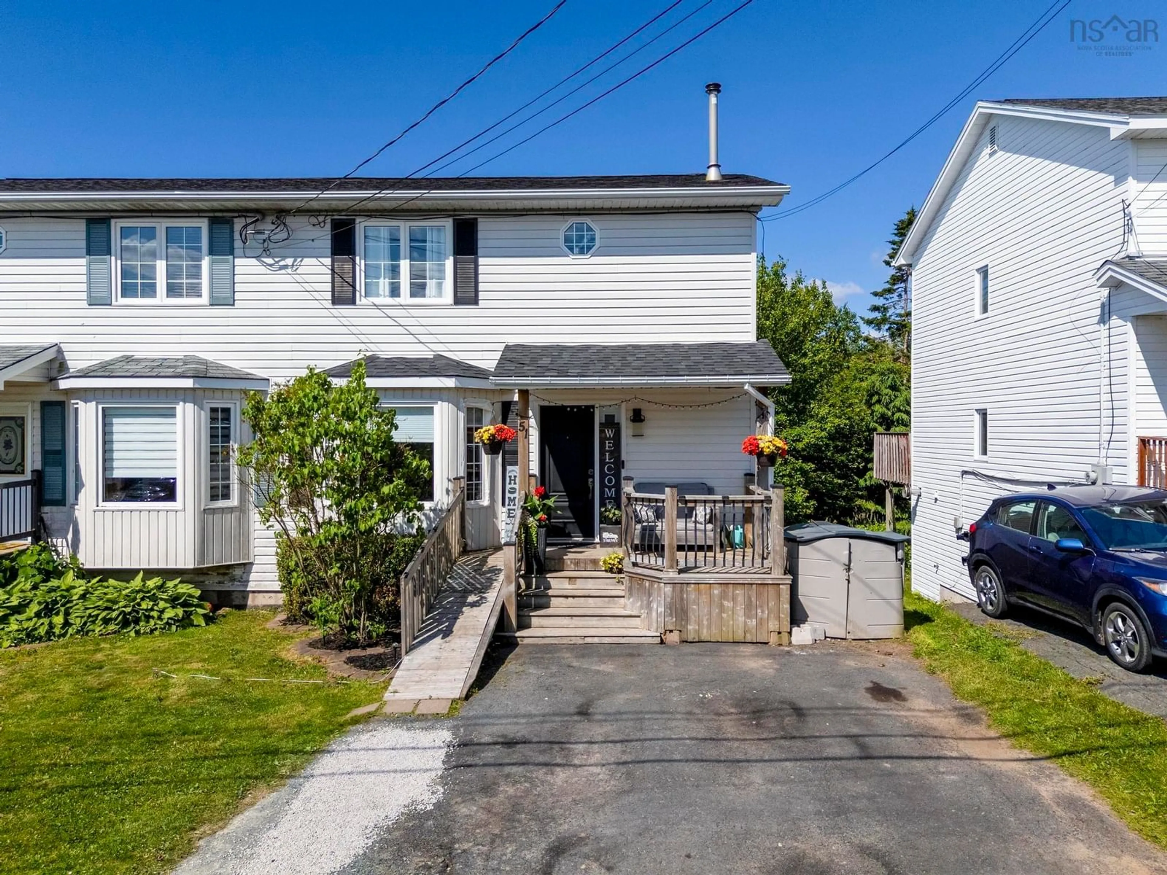 A pic from outside/outdoor area/front of a property/back of a property/a pic from drone, street for 51 Madeira Cres, Forest Hills Nova Scotia B2W 6G7