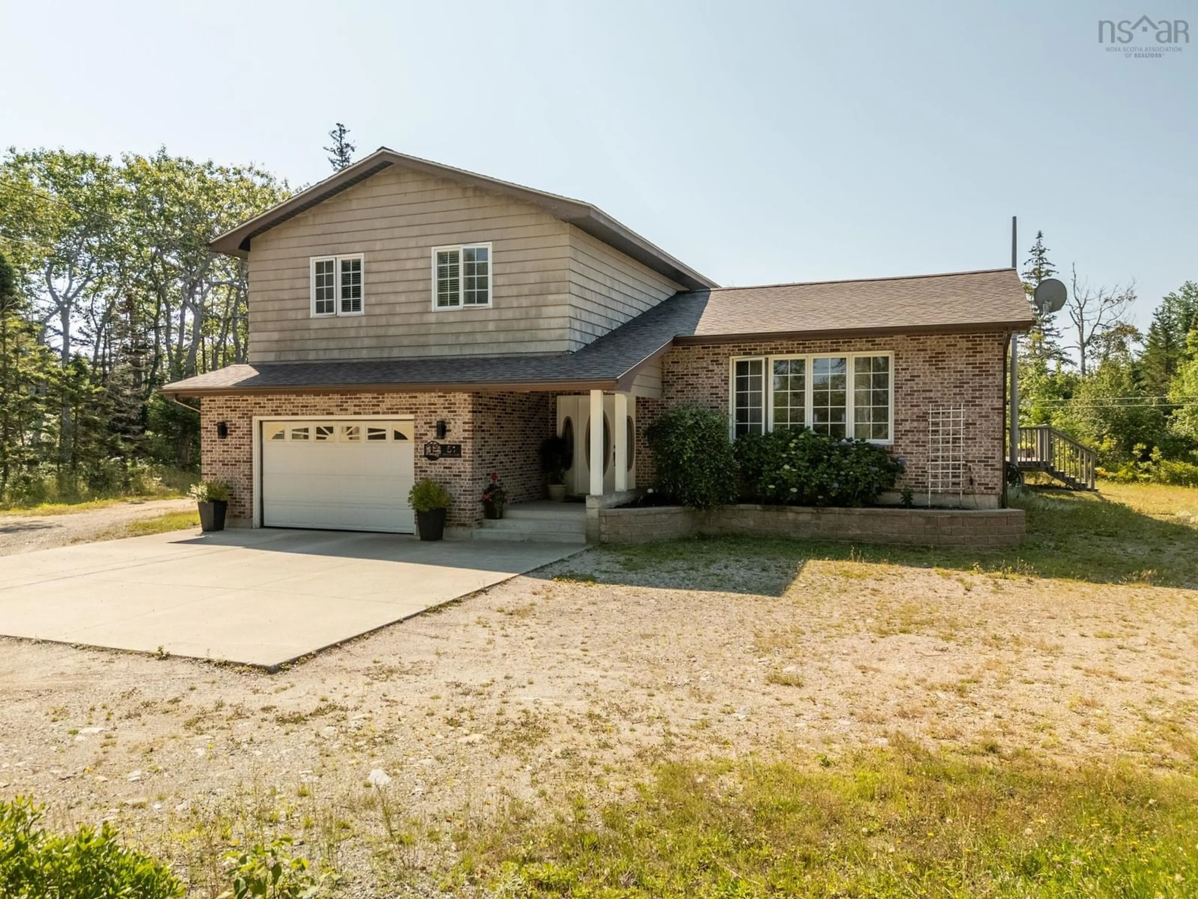 Home with brick exterior material, street for 51 Wood Lane, Upper Wedgeport Nova Scotia B0W 1B0