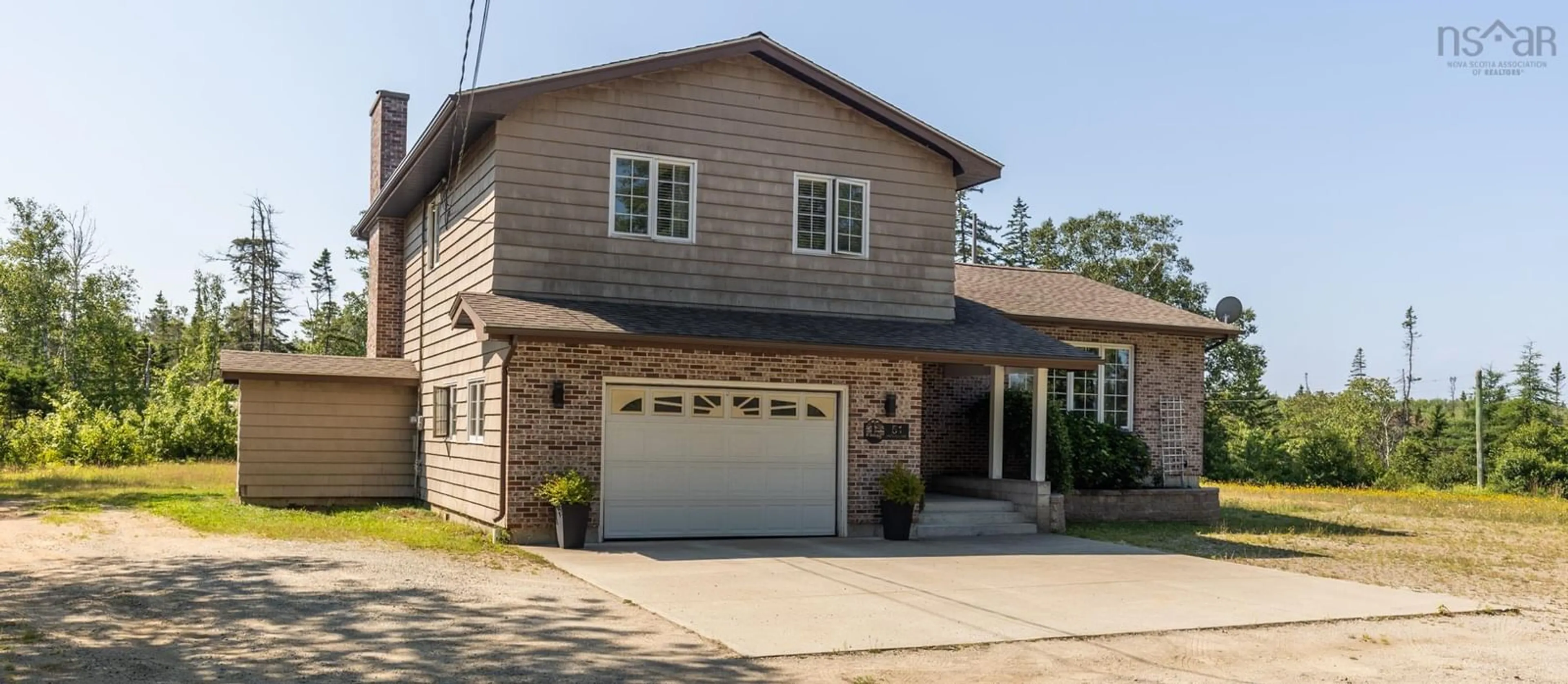 Home with vinyl exterior material, street for 51 Wood Lane, Upper Wedgeport Nova Scotia B0W 1B0