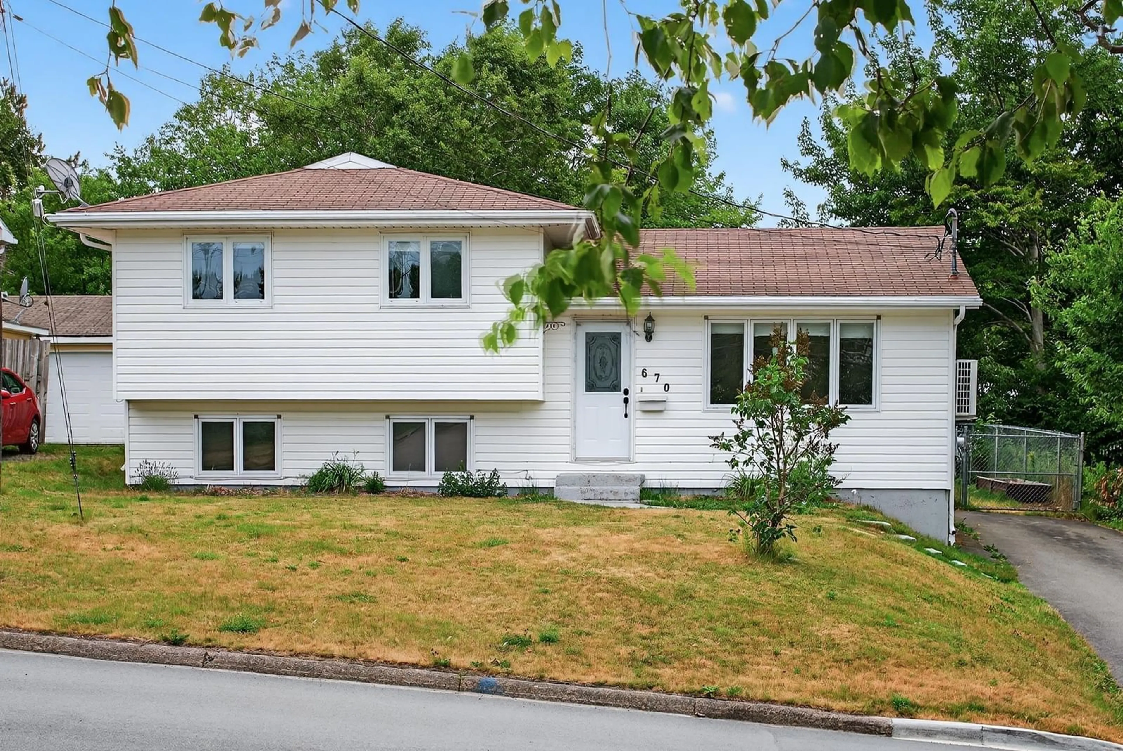 Home with vinyl exterior material, street for 670 Cottage Road, Sydney, Ns, B1p6s6, Sydney Nova Scotia B1P 6S6