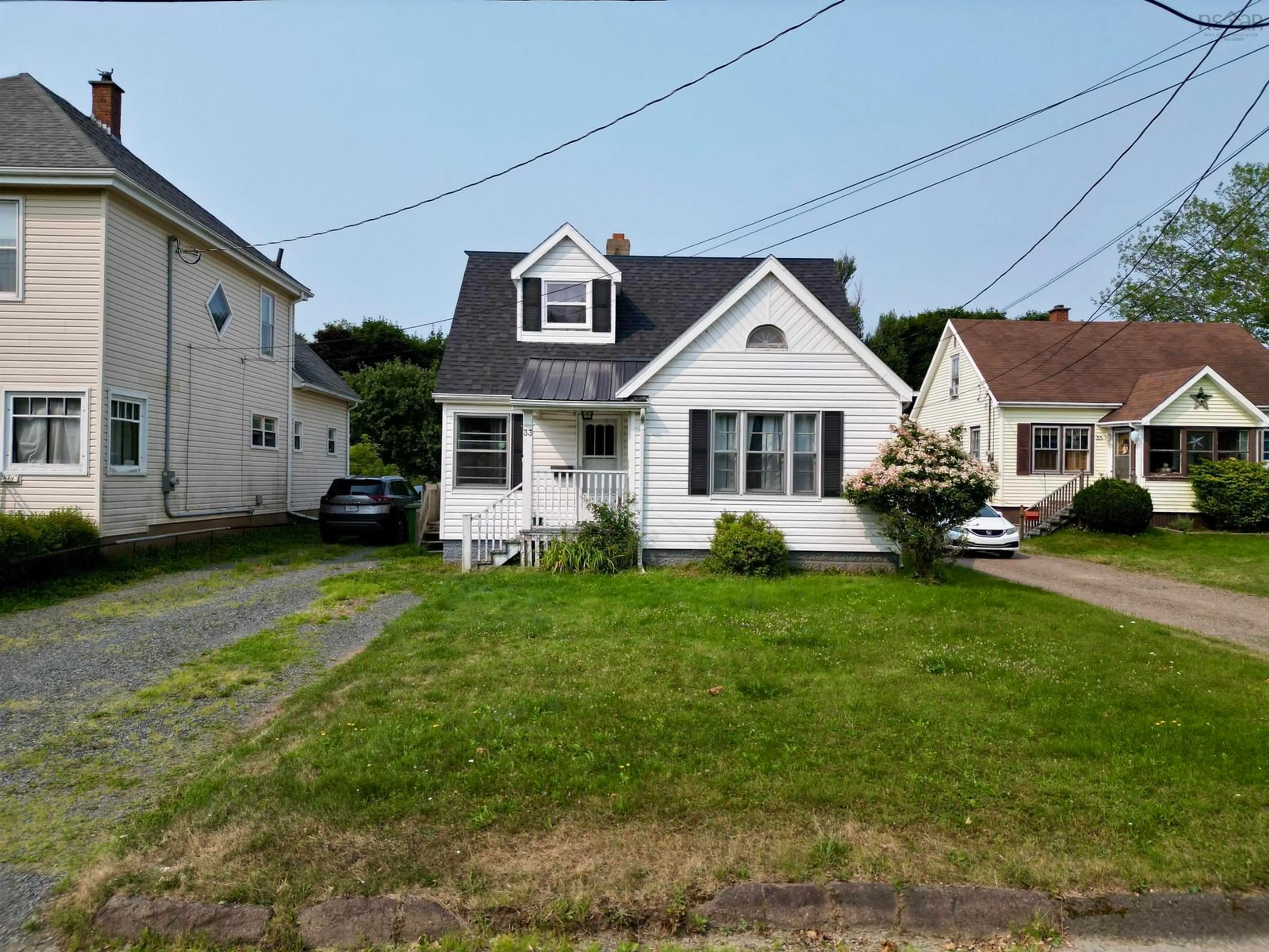A pic from outside/outdoor area/front of a property/back of a property/a pic from drone, street for 33 Riverside Ave, Bible Hill Nova Scotia B2N 4G2