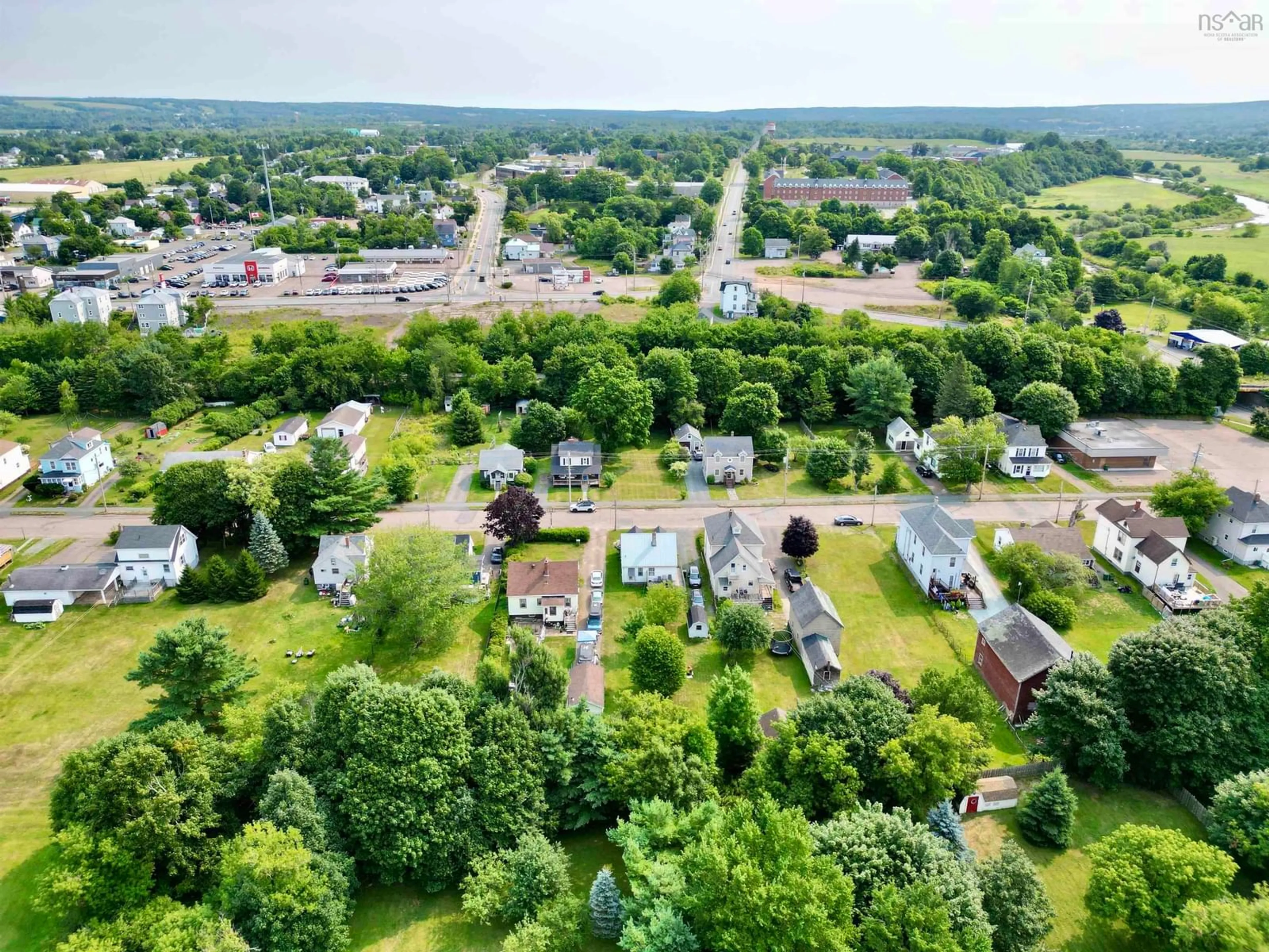 A pic from outside/outdoor area/front of a property/back of a property/a pic from drone, unknown for 33 Riverside Ave, Bible Hill Nova Scotia B2N 4G2