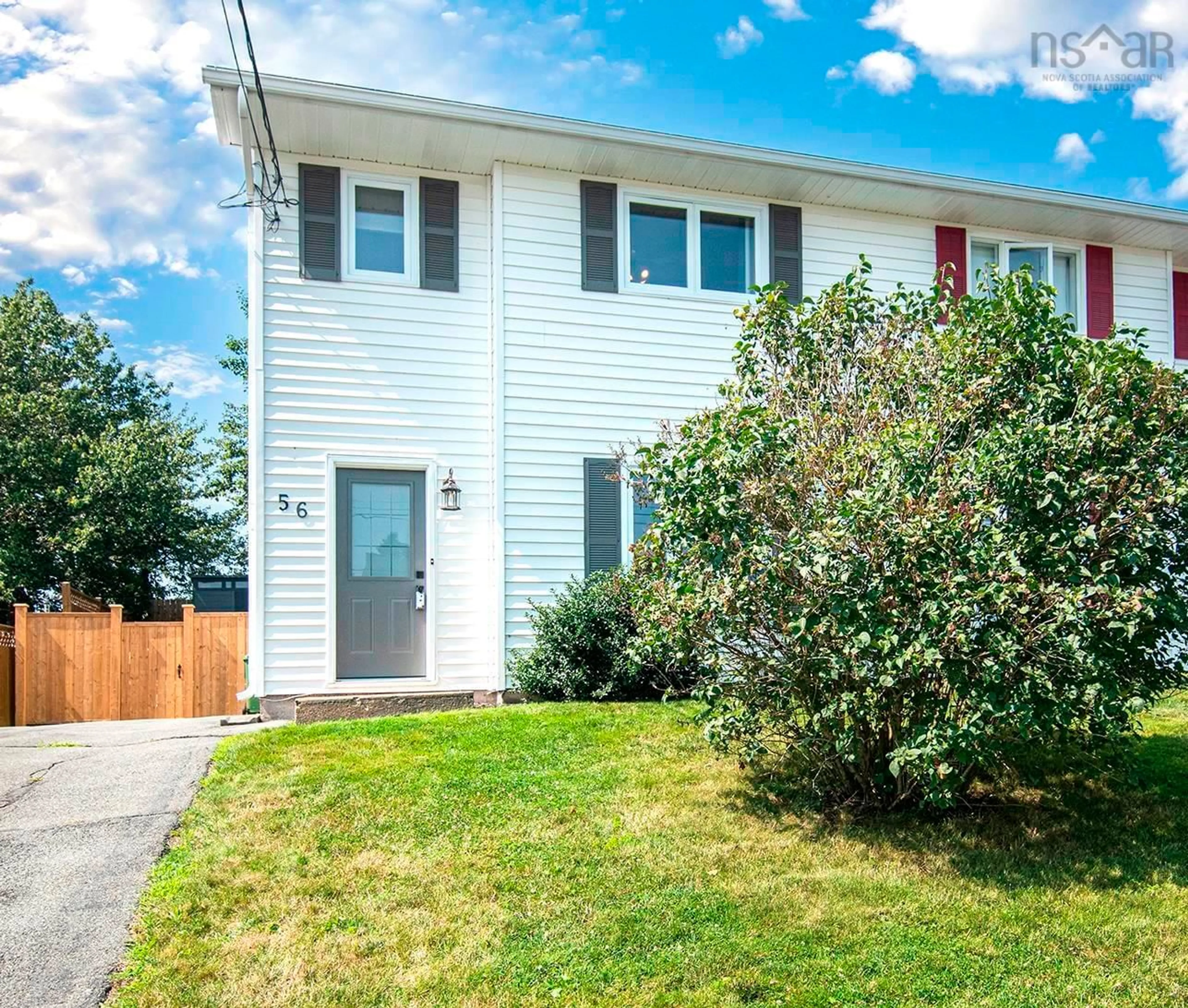 Home with vinyl exterior material, street for 56 Norway Maple Dr, Timberlea Nova Scotia B3T 1K8