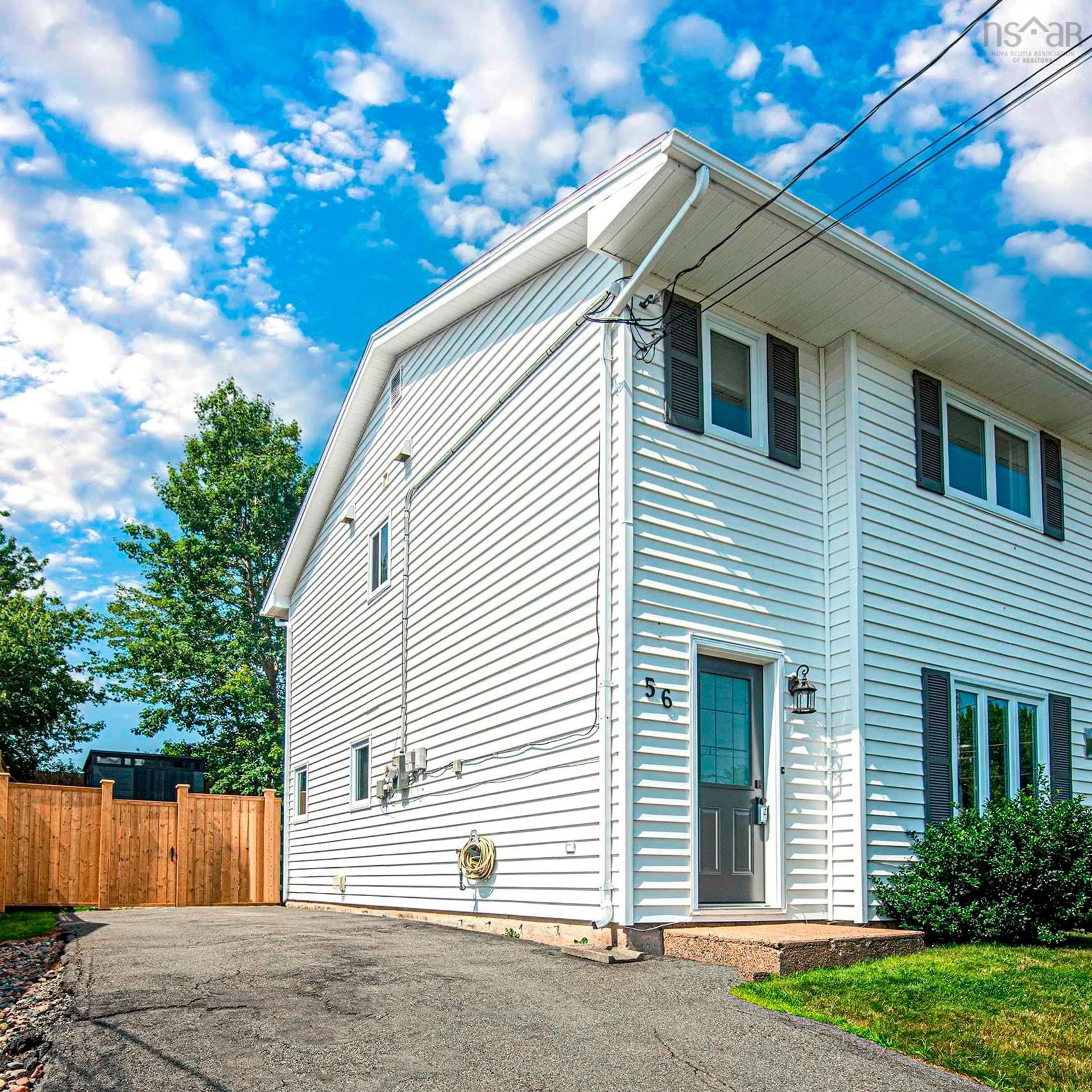 Home with vinyl exterior material, street for 56 Norway Maple Dr, Timberlea Nova Scotia B3T 1K8