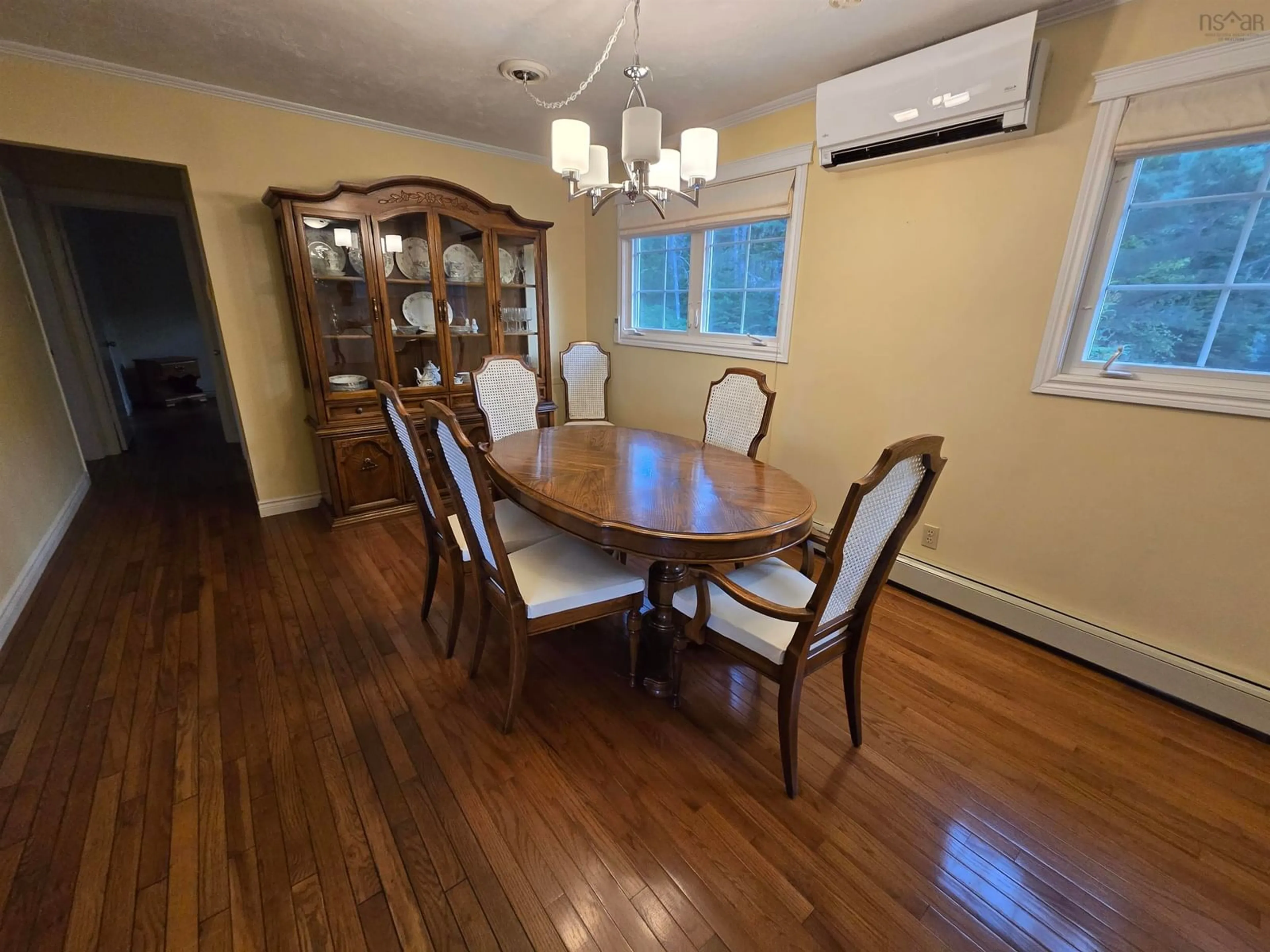 Dining room, wood/laminate floor for 148 Borgalds Point Rd, Chester Basin Nova Scotia B0J 1K0