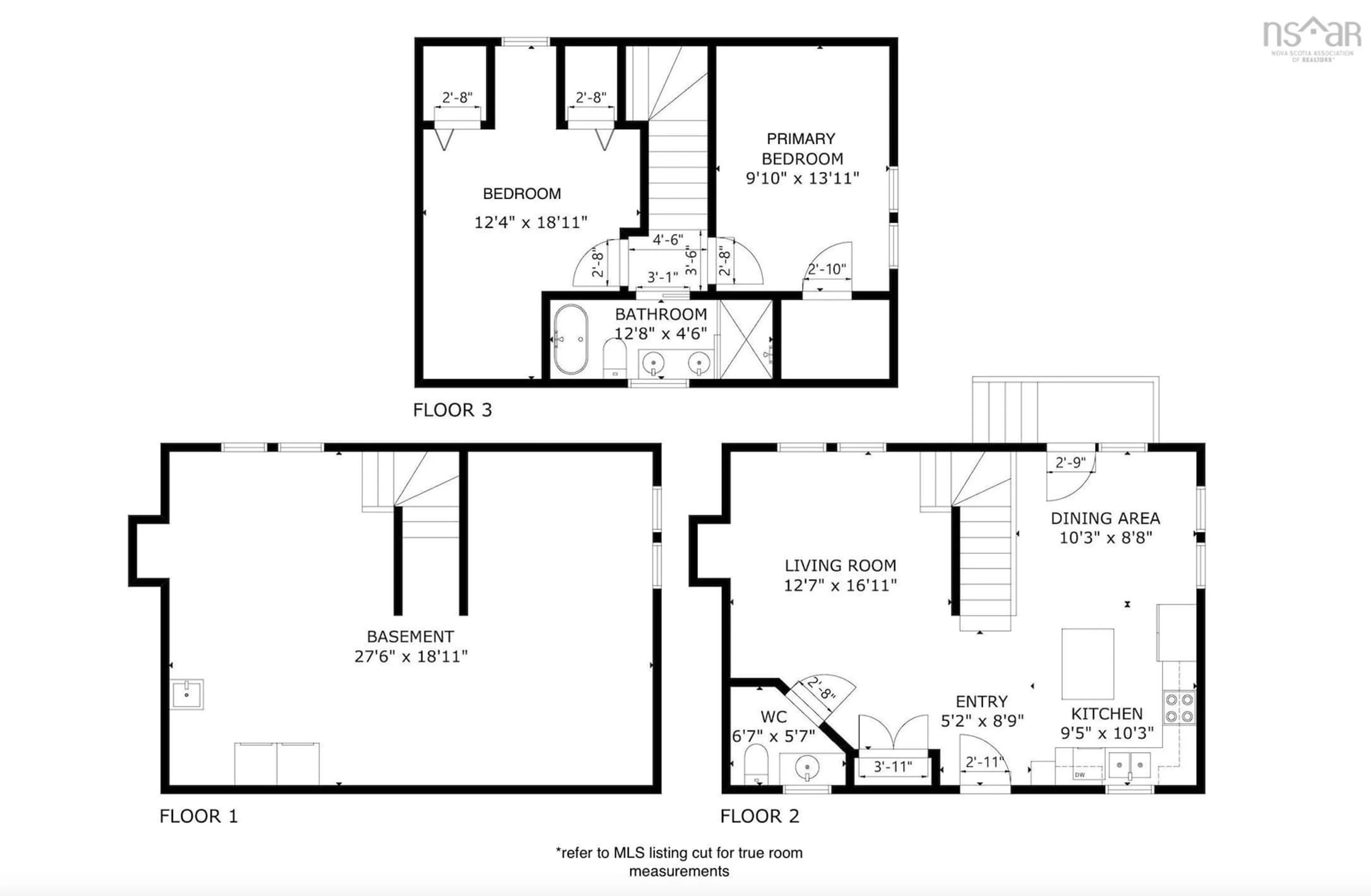 Floor plan for 12 Knob Hill Cres, Halifax Nova Scotia B3N 1R5