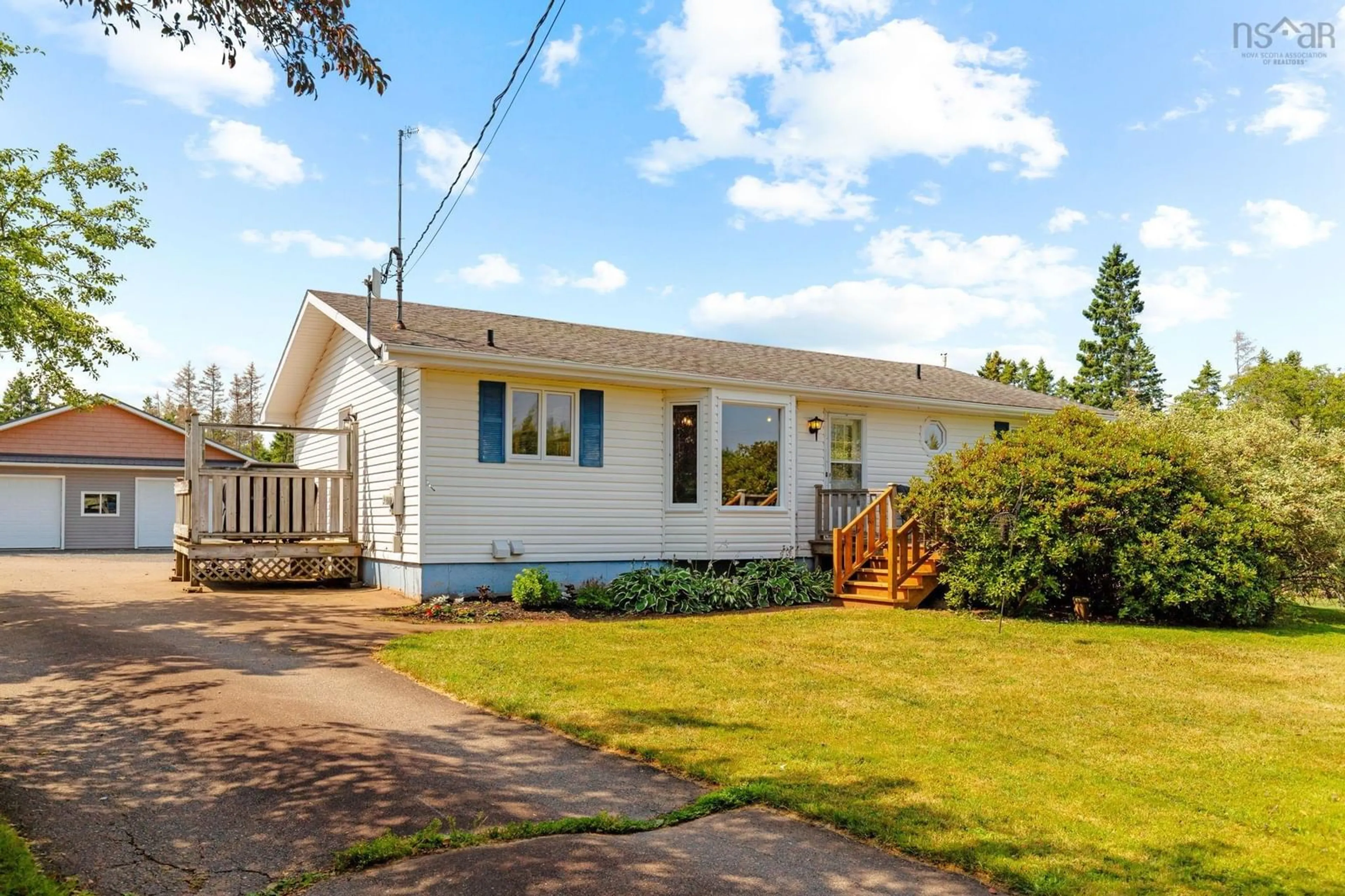 Home with vinyl exterior material, street for 950 Highway 6, Bayhead Nova Scotia B0K 1V0