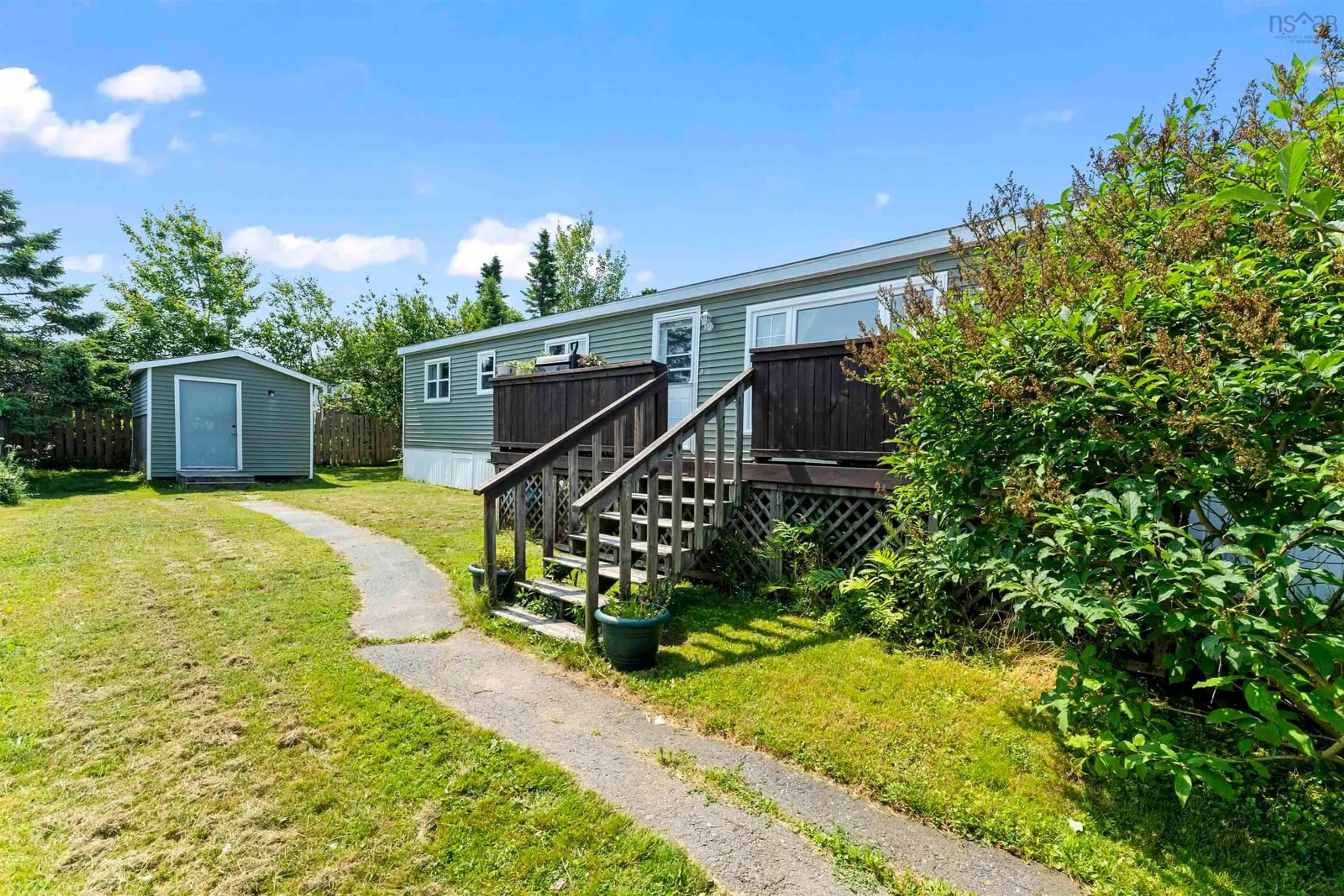 A pic from outside/outdoor area/front of a property/back of a property/a pic from drone, unknown for 95 Birchill Dr, Eastern Passage Nova Scotia B3G 1C8