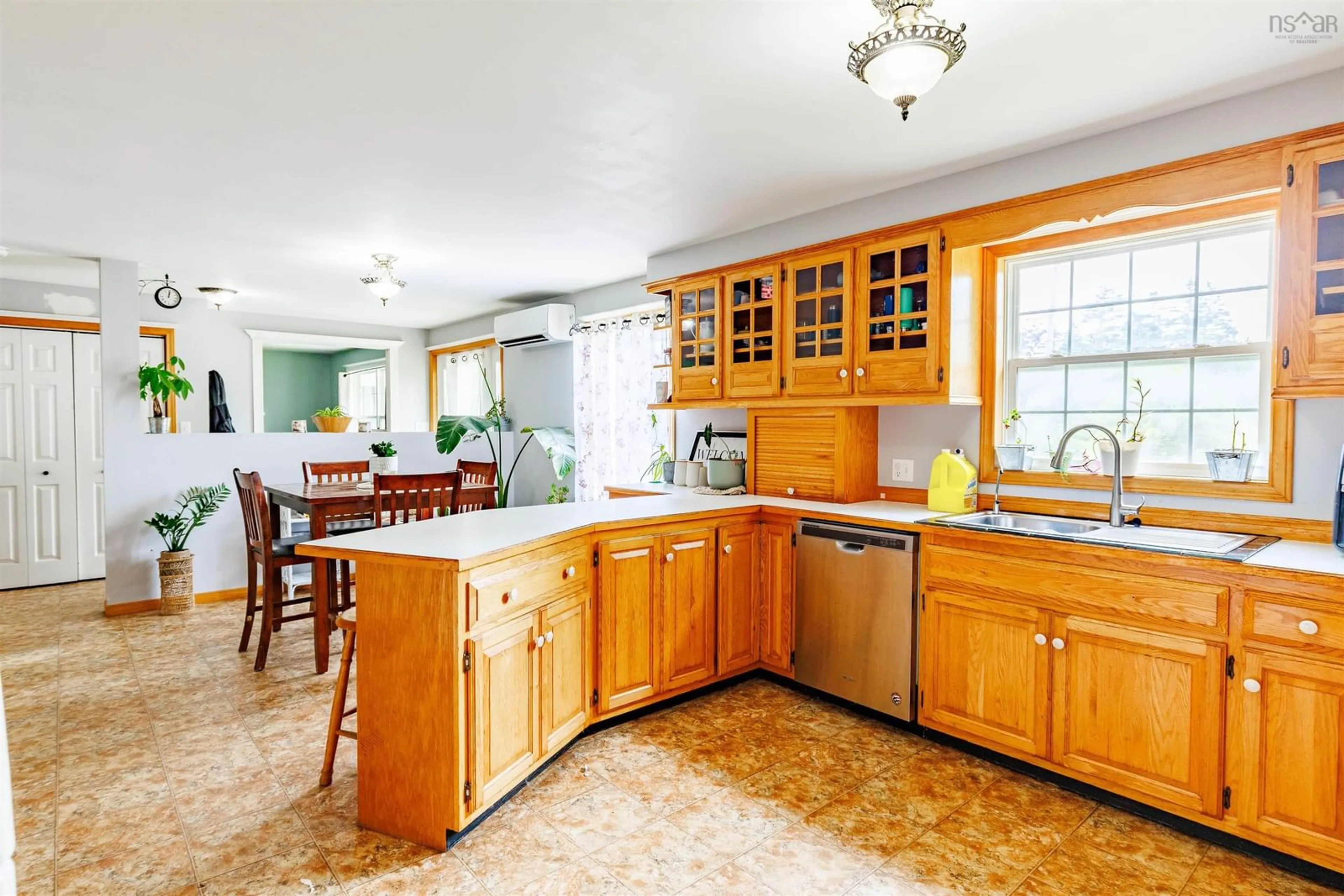 Open concept kitchen, ceramic/tile floor for 4192 Highway 3 Hwy, Doctors Cove Nova Scotia B0W 1G0