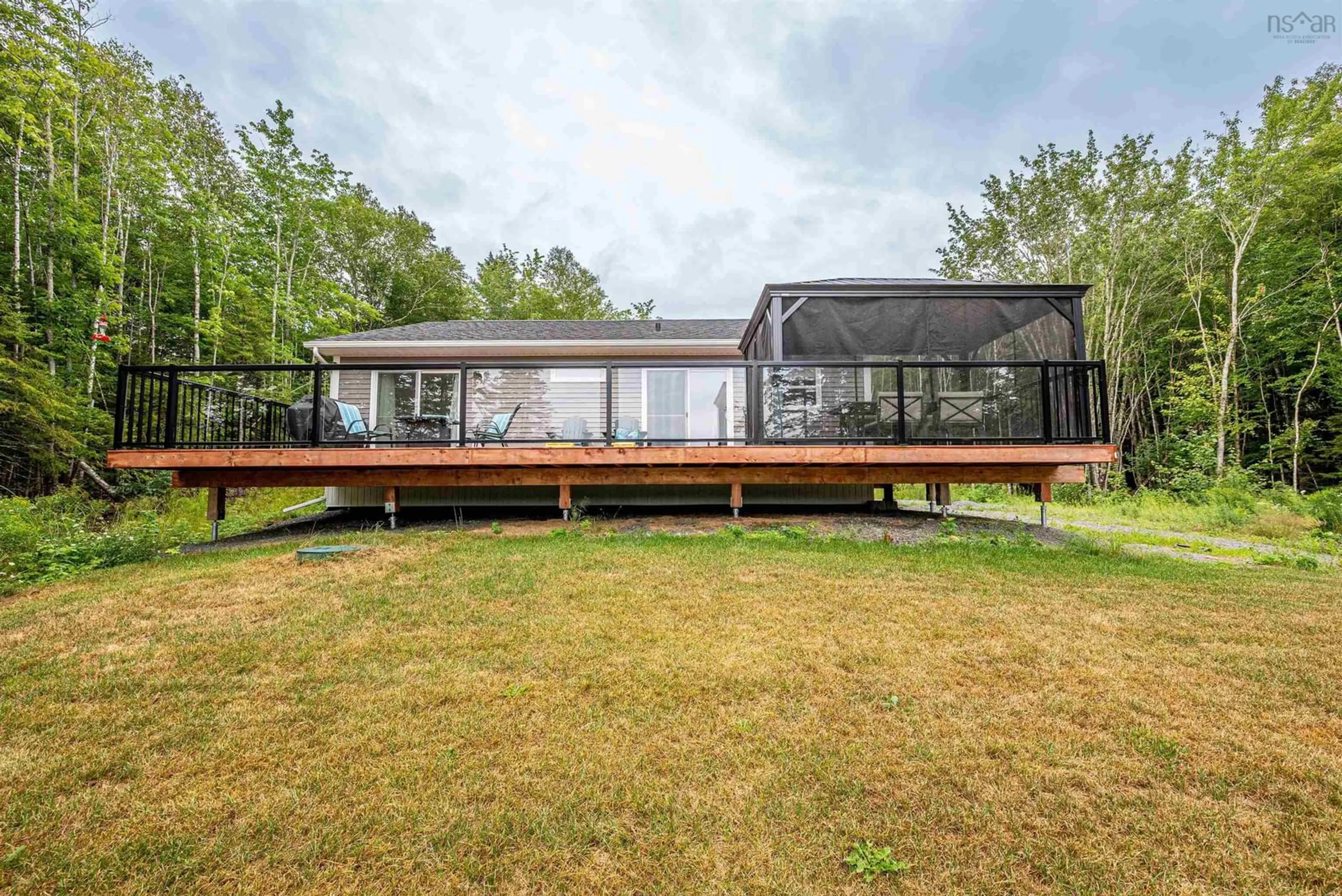 Patio, water/lake/river/ocean view for 195 Middle Lake South Road, Vaughan Nova Scotia B0N 2T0