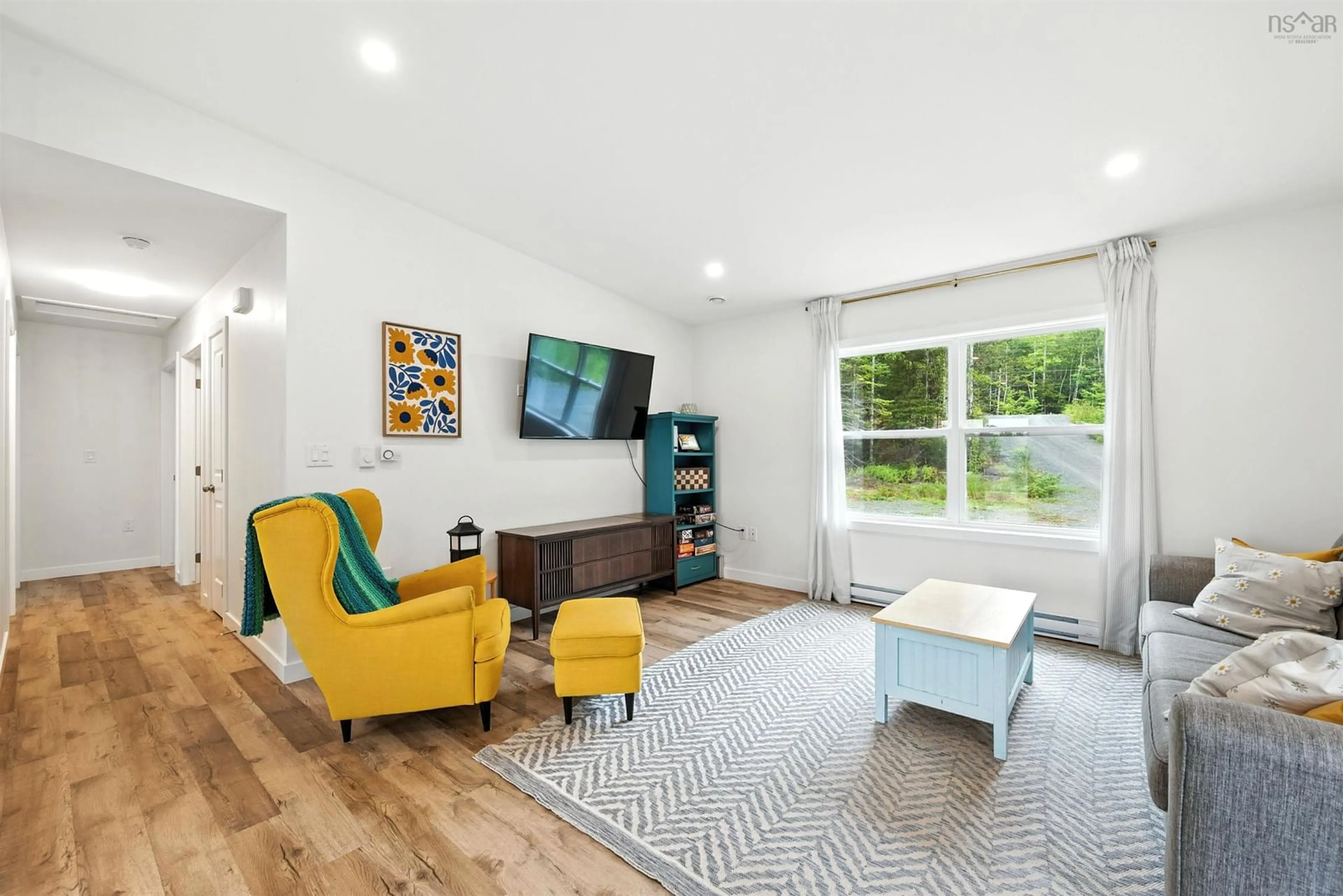 Living room with furniture, unknown for 195 Middle Lake South Road, Vaughan Nova Scotia B0N 2T0