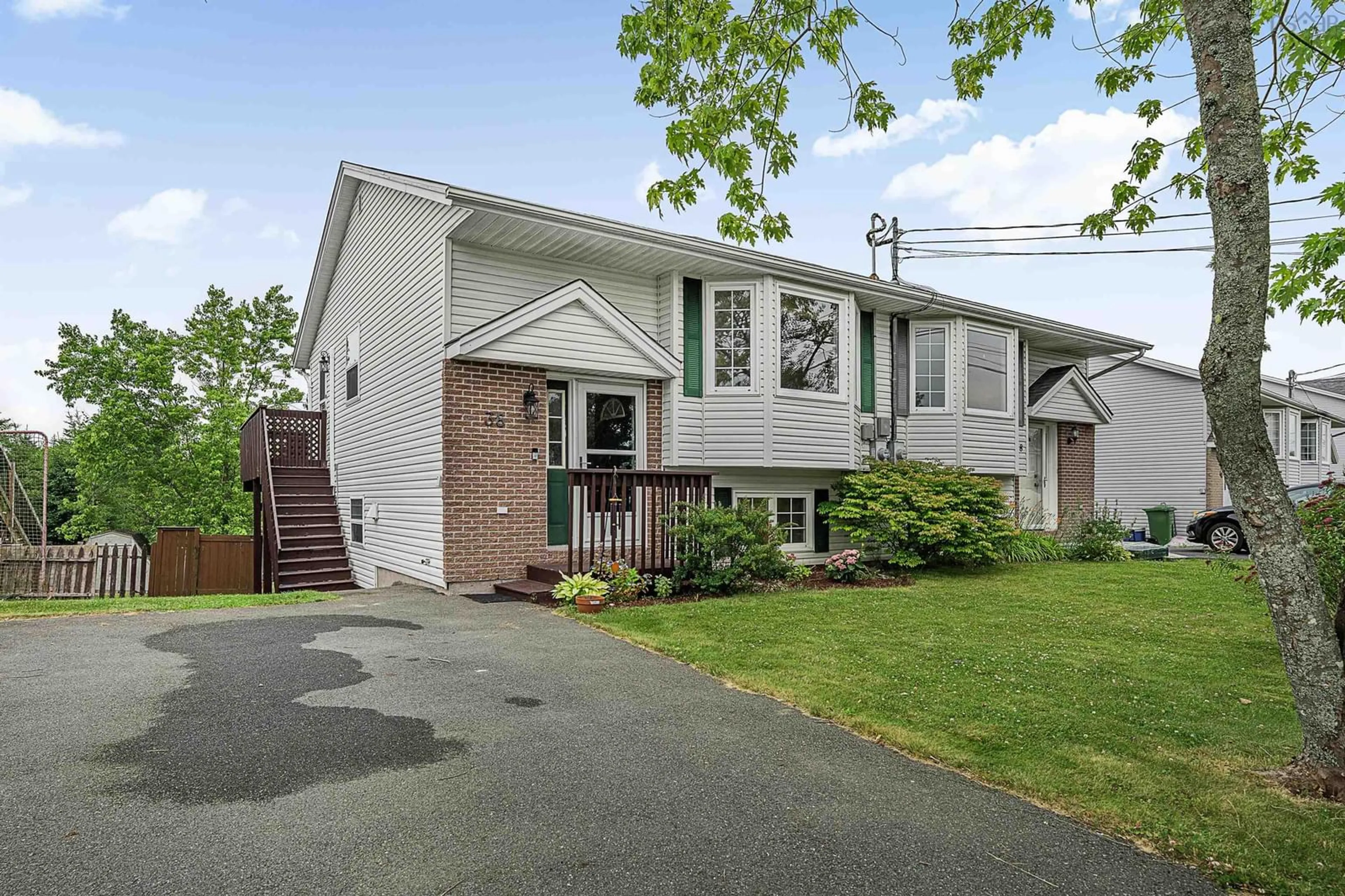 Home with vinyl exterior material, street for 36 Thorncrest Crt, Eastern Passage Nova Scotia B3G 1N4
