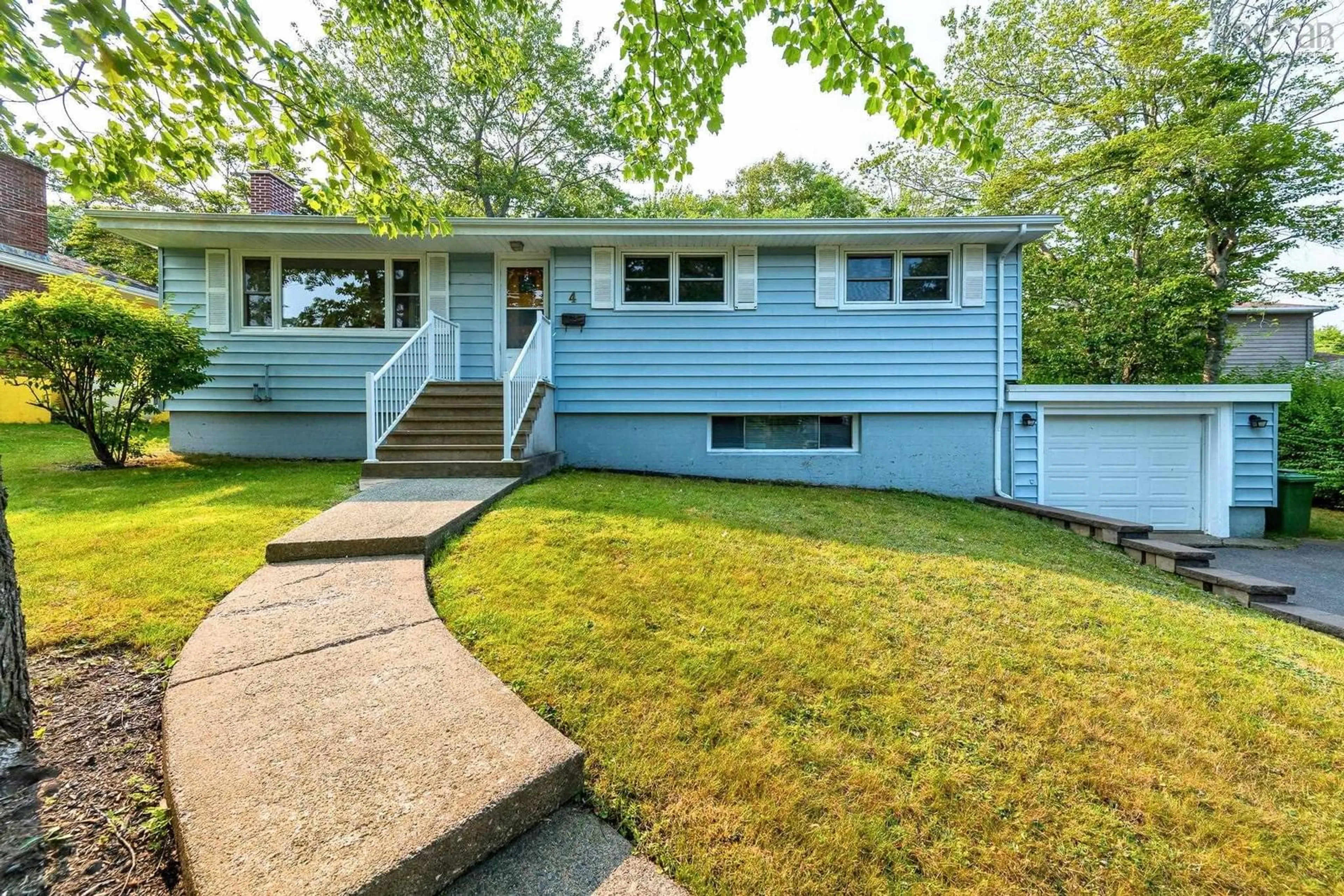 Home with vinyl exterior material, street for 4 Broadholme Lane, Halifax Nova Scotia B3M 3B7