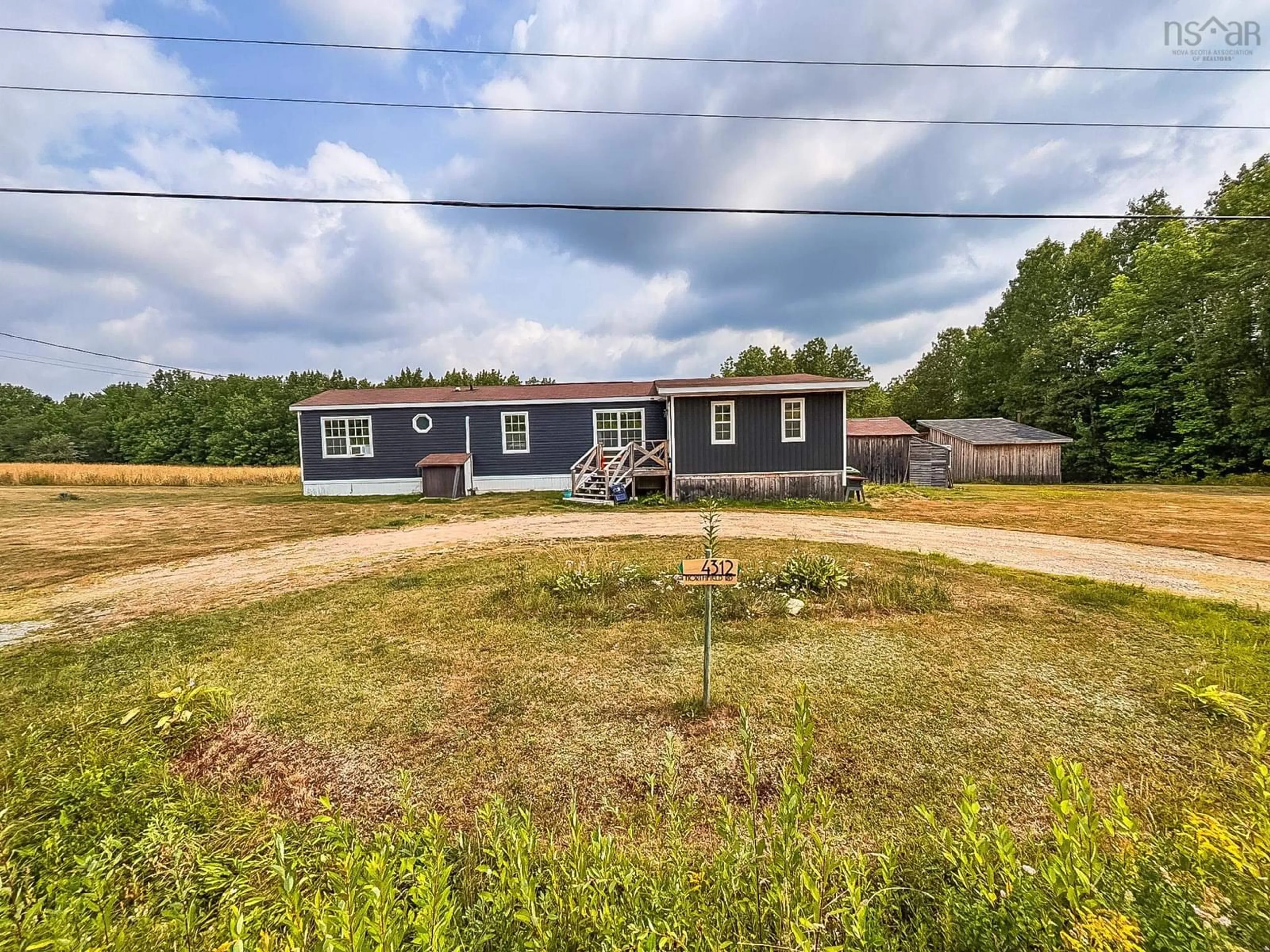 A pic from outside/outdoor area/front of a property/back of a property/a pic from drone, unknown for 4312 Northfield Rd, Watford Nova Scotia B0R 1E0