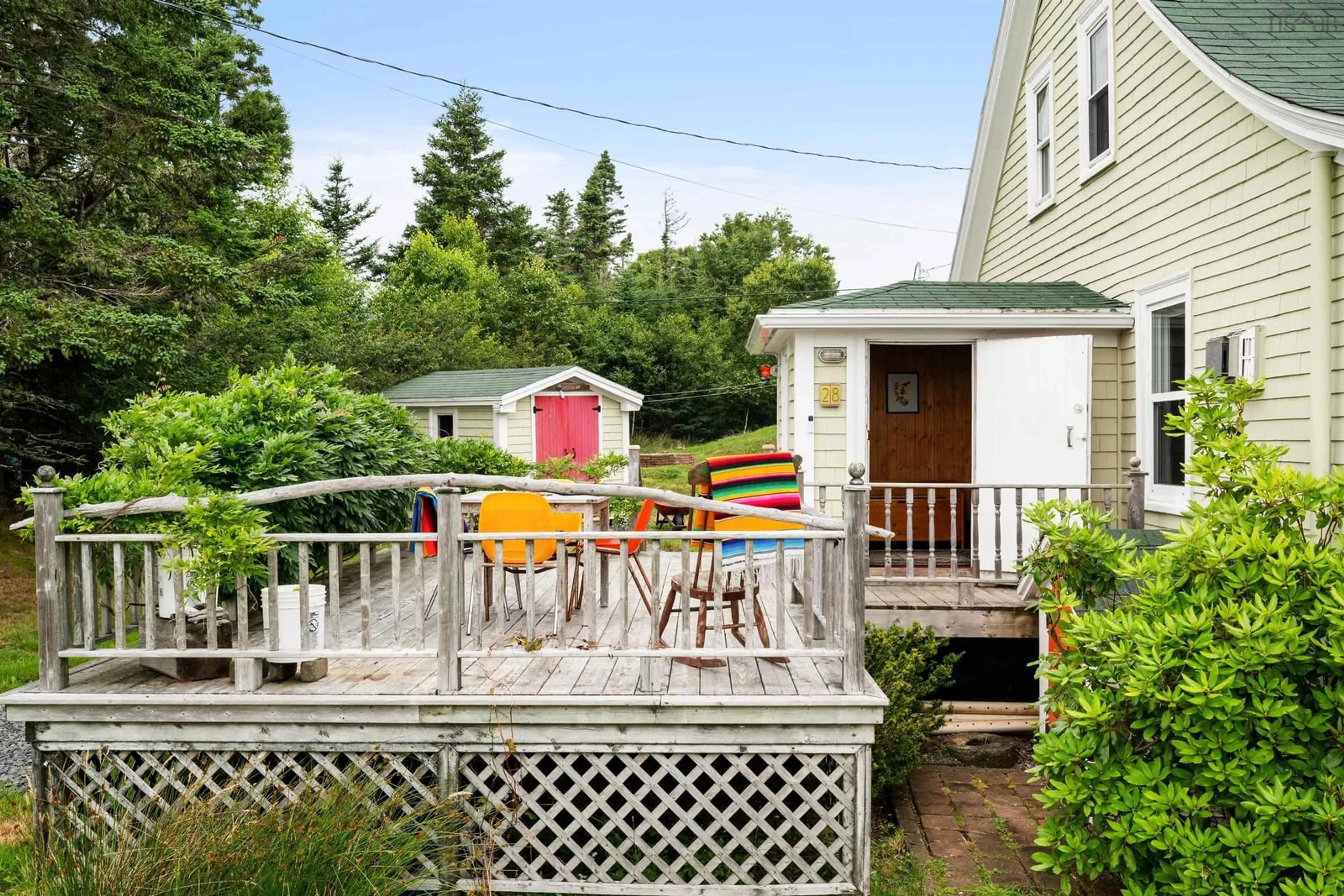 Patio, street for 28 Wharf Road, Bush Island Nova Scotia B0R 1C0