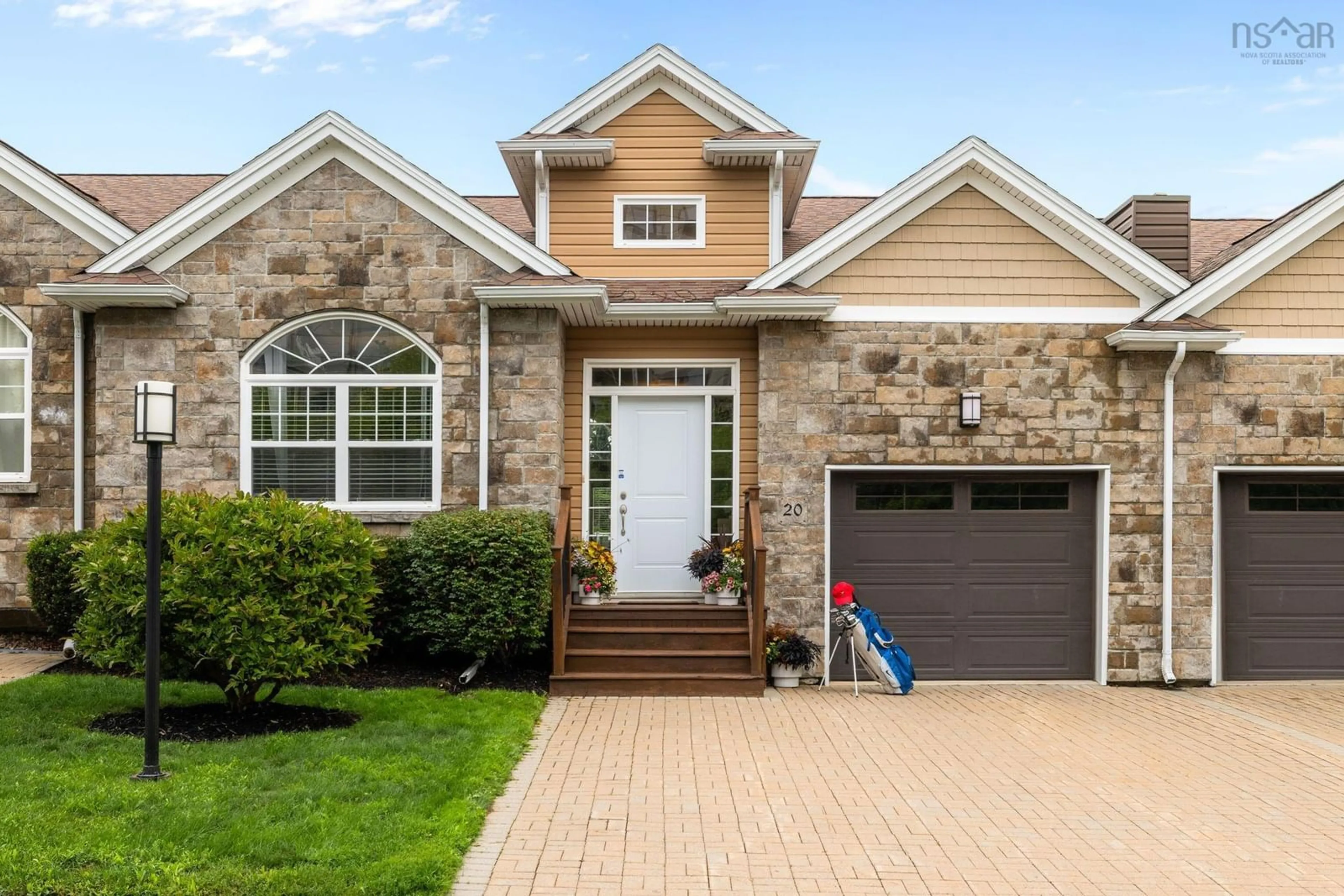 Home with brick exterior material, street for 20 Chaucer Lane, Timberlea Nova Scotia B3T 0H3