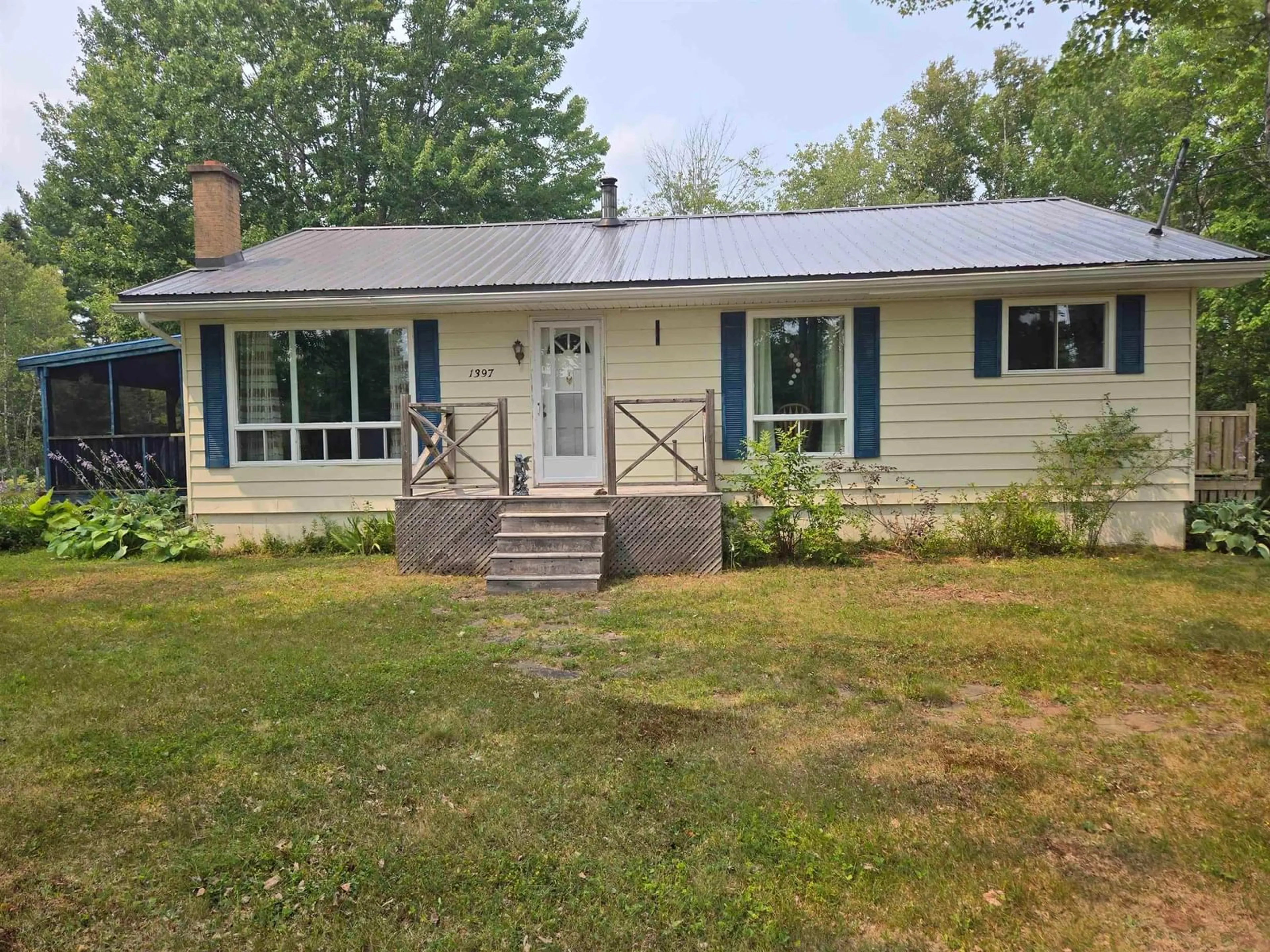Home with vinyl exterior material, street for 1397 Kolbec Rd, Kolbec Nova Scotia B0M 1P0