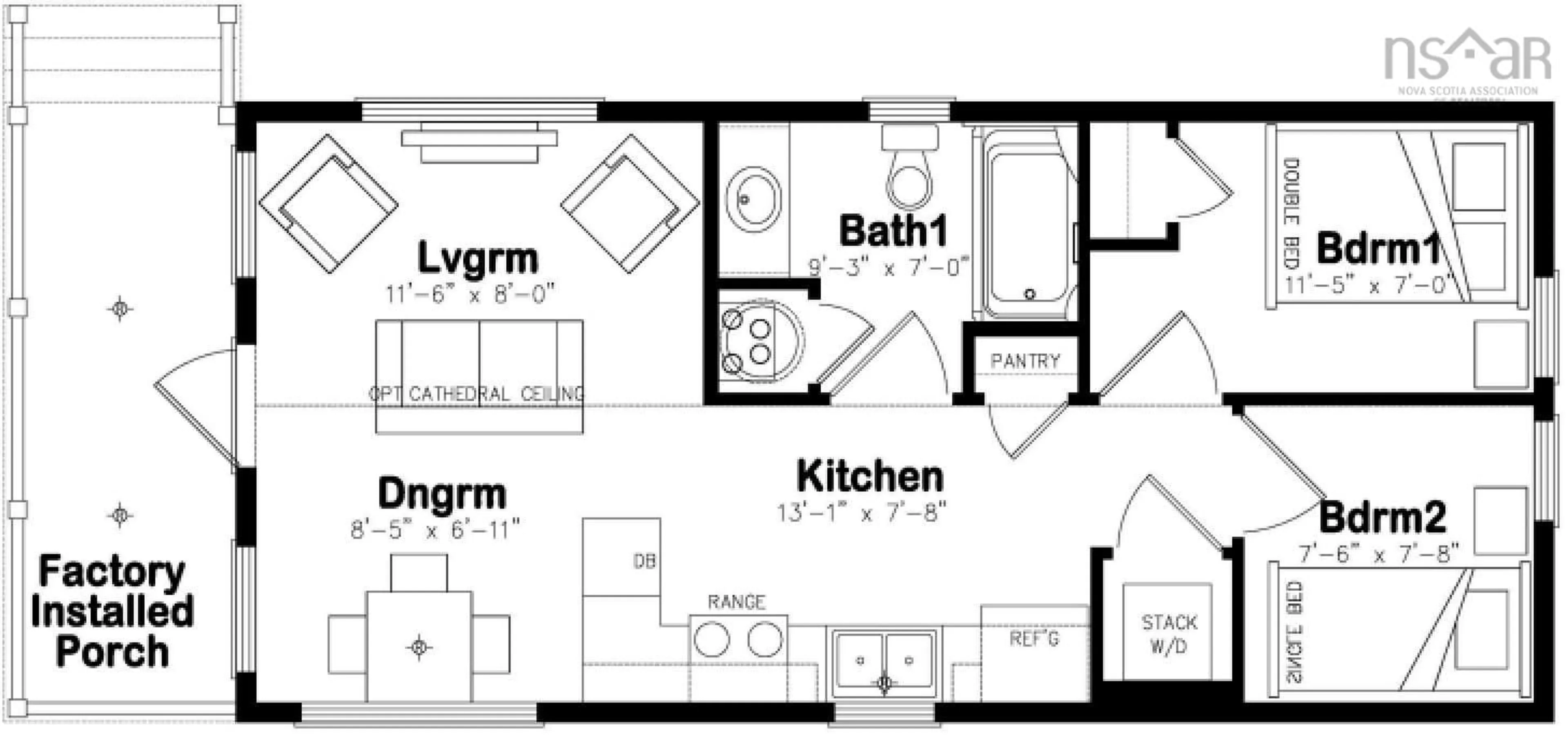 Floor plan for Lot 5 East River East Side Rd, Plymouth Nova Scotia B2H 5C5