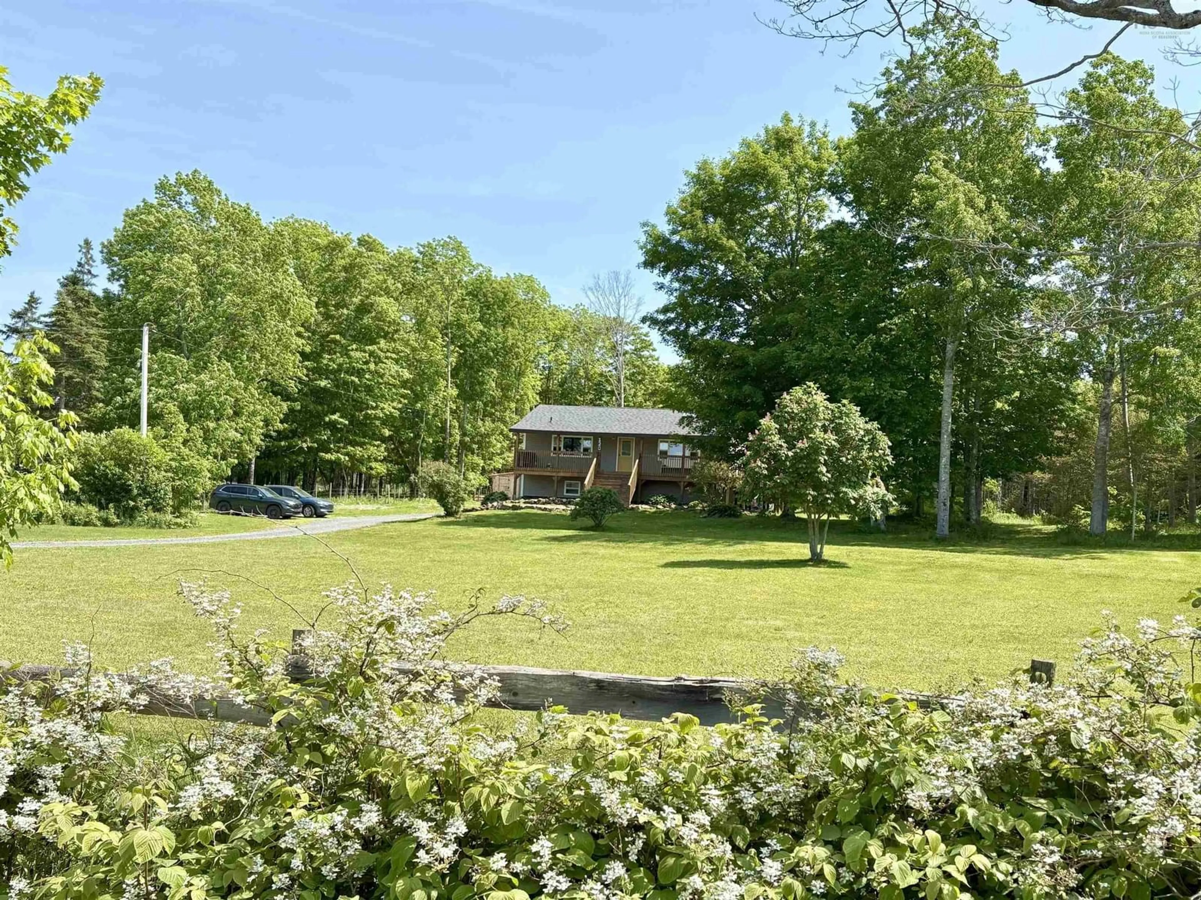 A pic from outside/outdoor area/front of a property/back of a property/a pic from drone, unknown for 120 Base Line East Rd, Harbourville Nova Scotia B0P 1M0