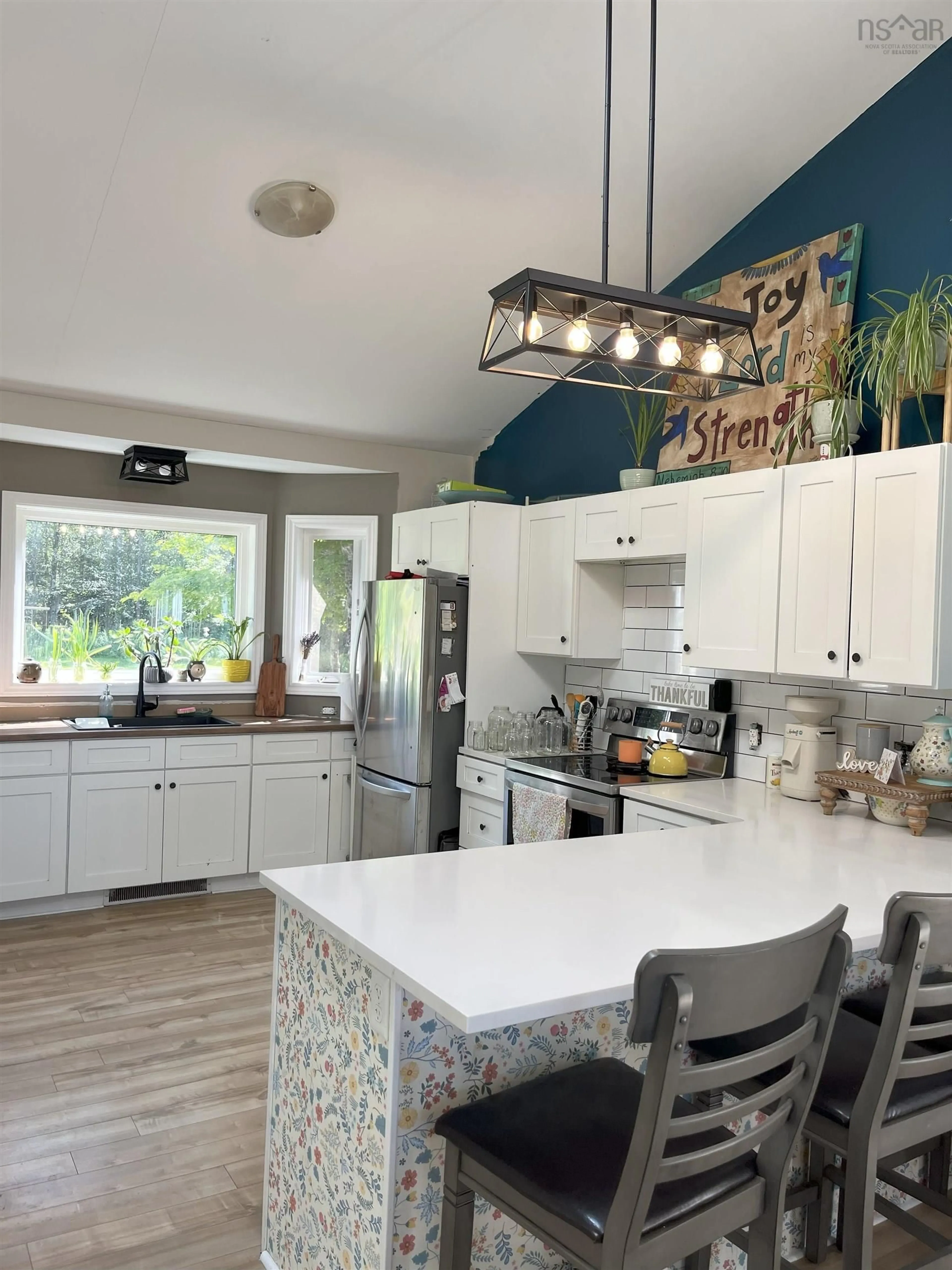 Open concept kitchen, ceramic/tile floor for 120 Base Line East Rd, Harbourville Nova Scotia B0P 1M0