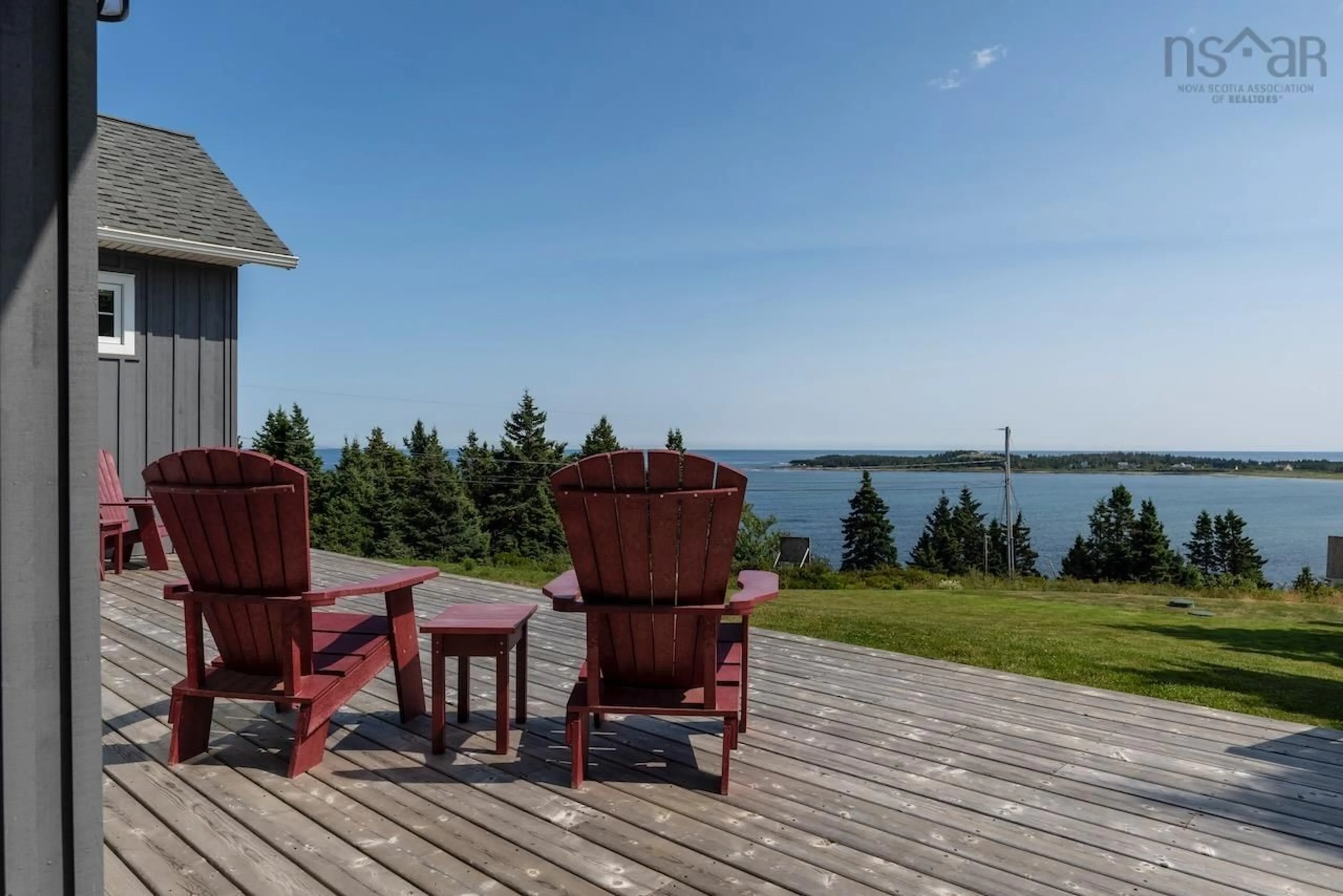 Patio, water/lake/river/ocean view for 18 Woodlot Lane, Kingsburg Nova Scotia B0J 2X0