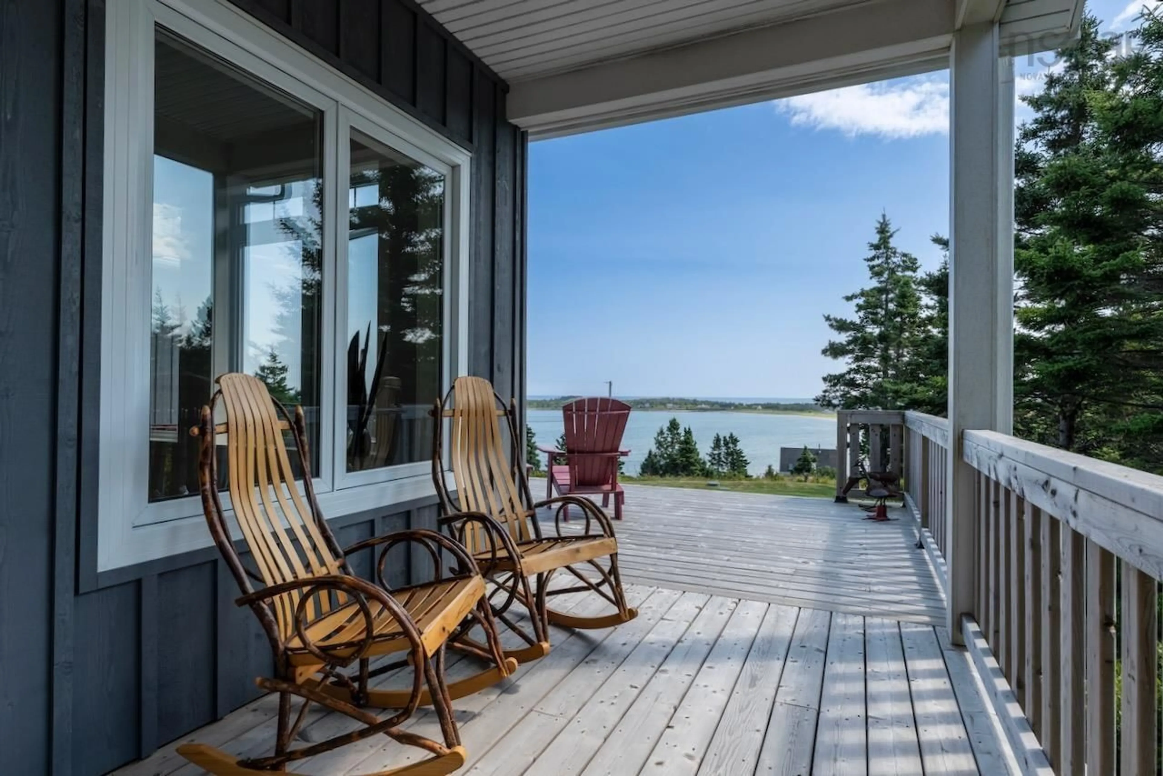 Patio, water/lake/river/ocean view for 18 Woodlot Lane, Kingsburg Nova Scotia B0J 2X0