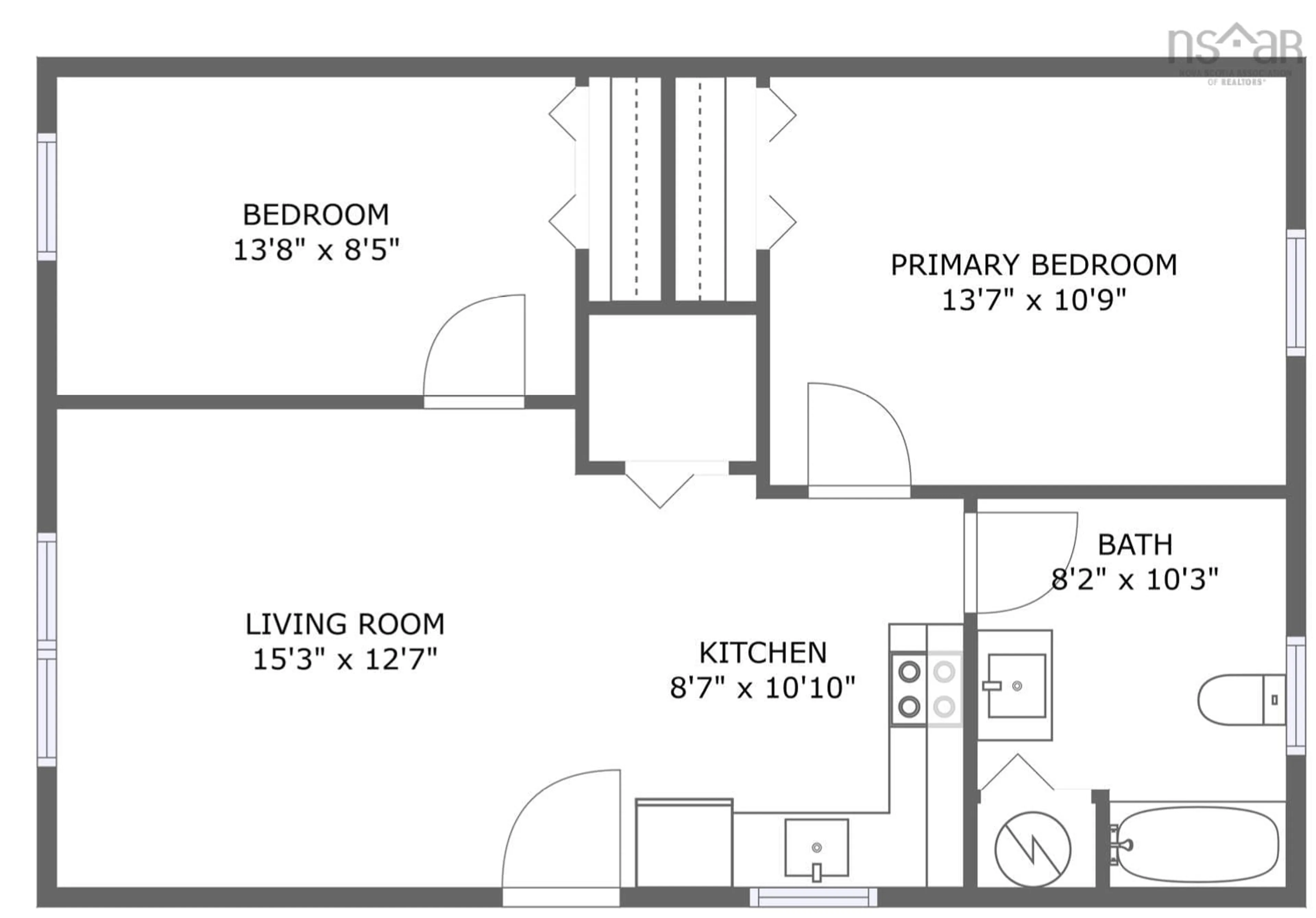 Floor plan for 1006/1008 Dakota Lane, Greenwood Nova Scotia B0P 1N0