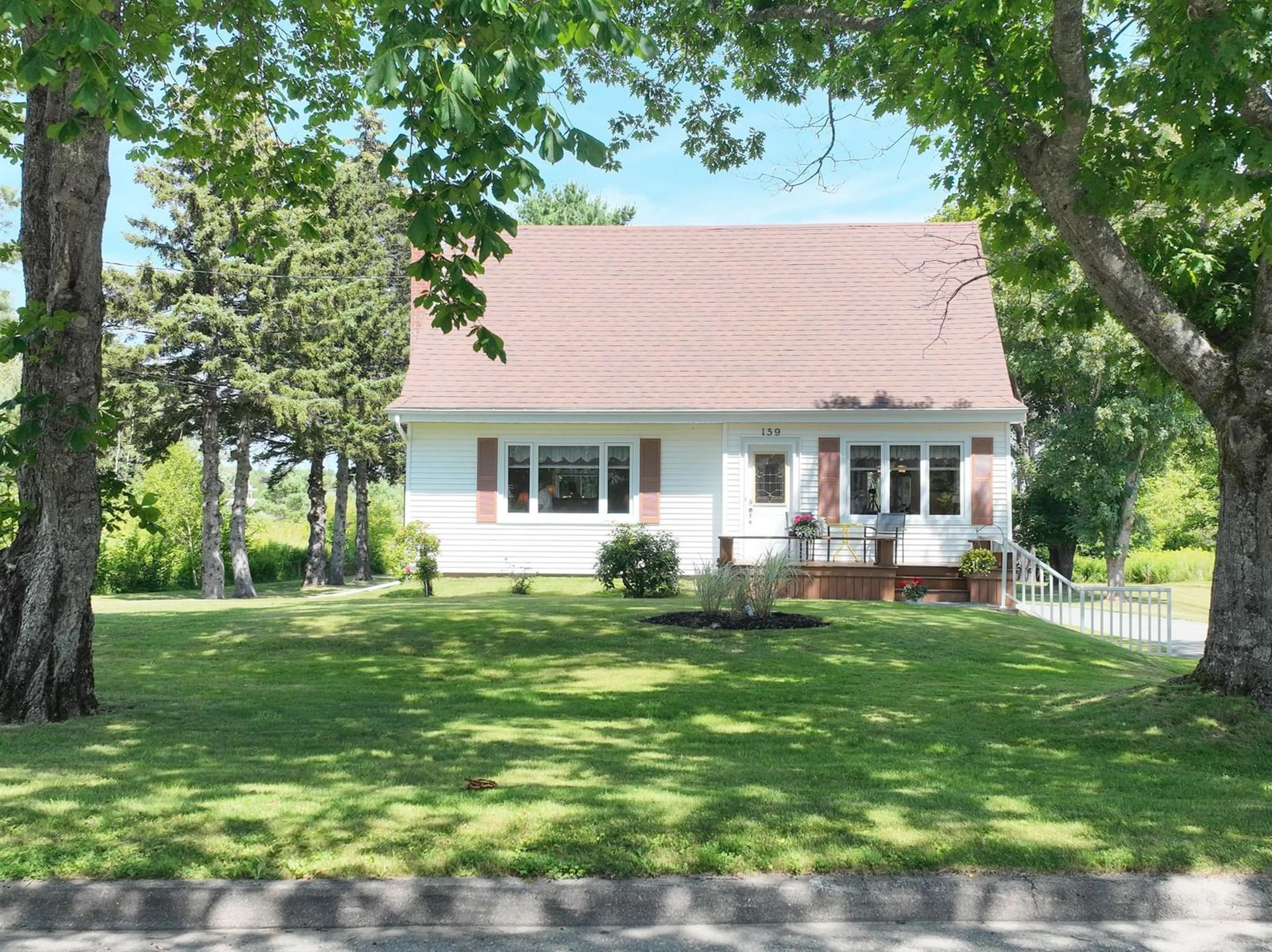 Home with vinyl exterior material, street for 159 Riverside Dr, Sydney River Nova Scotia B1S 1G6