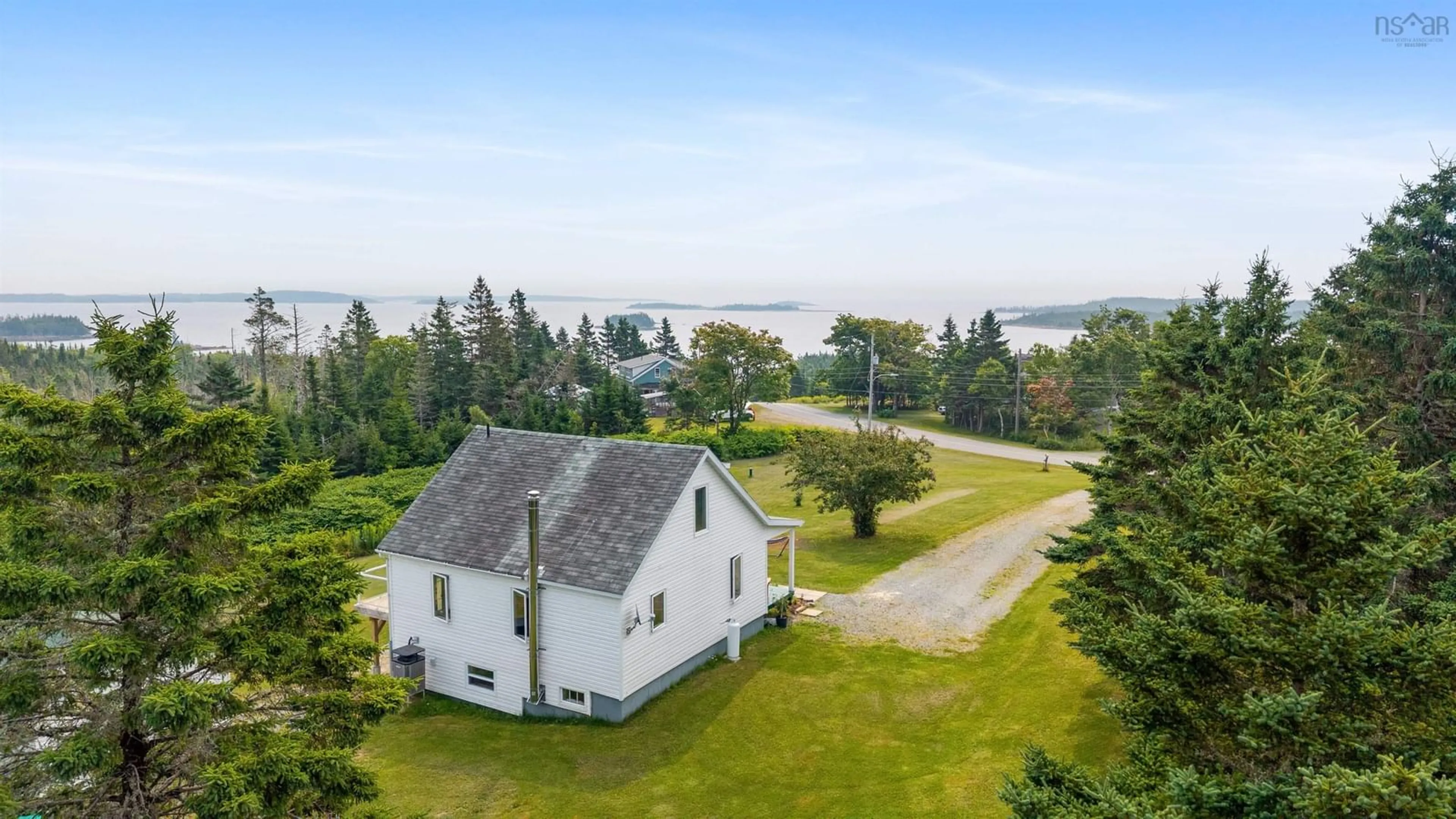 A pic from outside/outdoor area/front of a property/back of a property/a pic from drone, water/lake/river/ocean view for 925 Mushaboom Rd, Mushaboom Nova Scotia B0J 3H0
