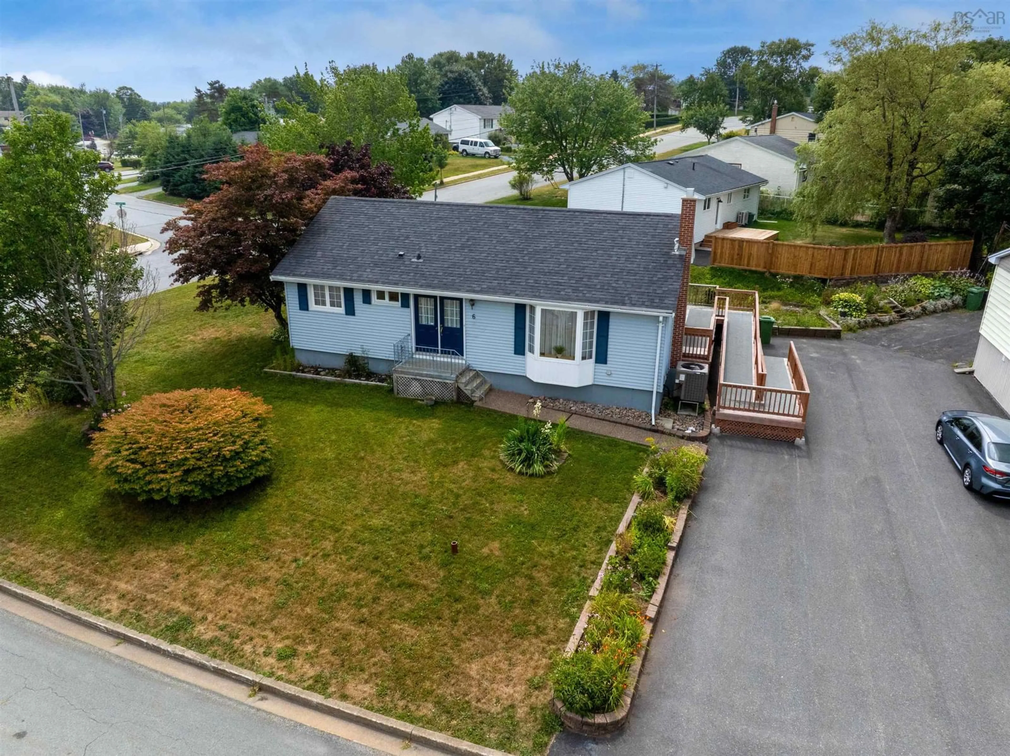 A pic from outside/outdoor area/front of a property/back of a property/a pic from drone, street for 6 Codroy Ave, Lake Loon Nova Scotia B2W 3R2