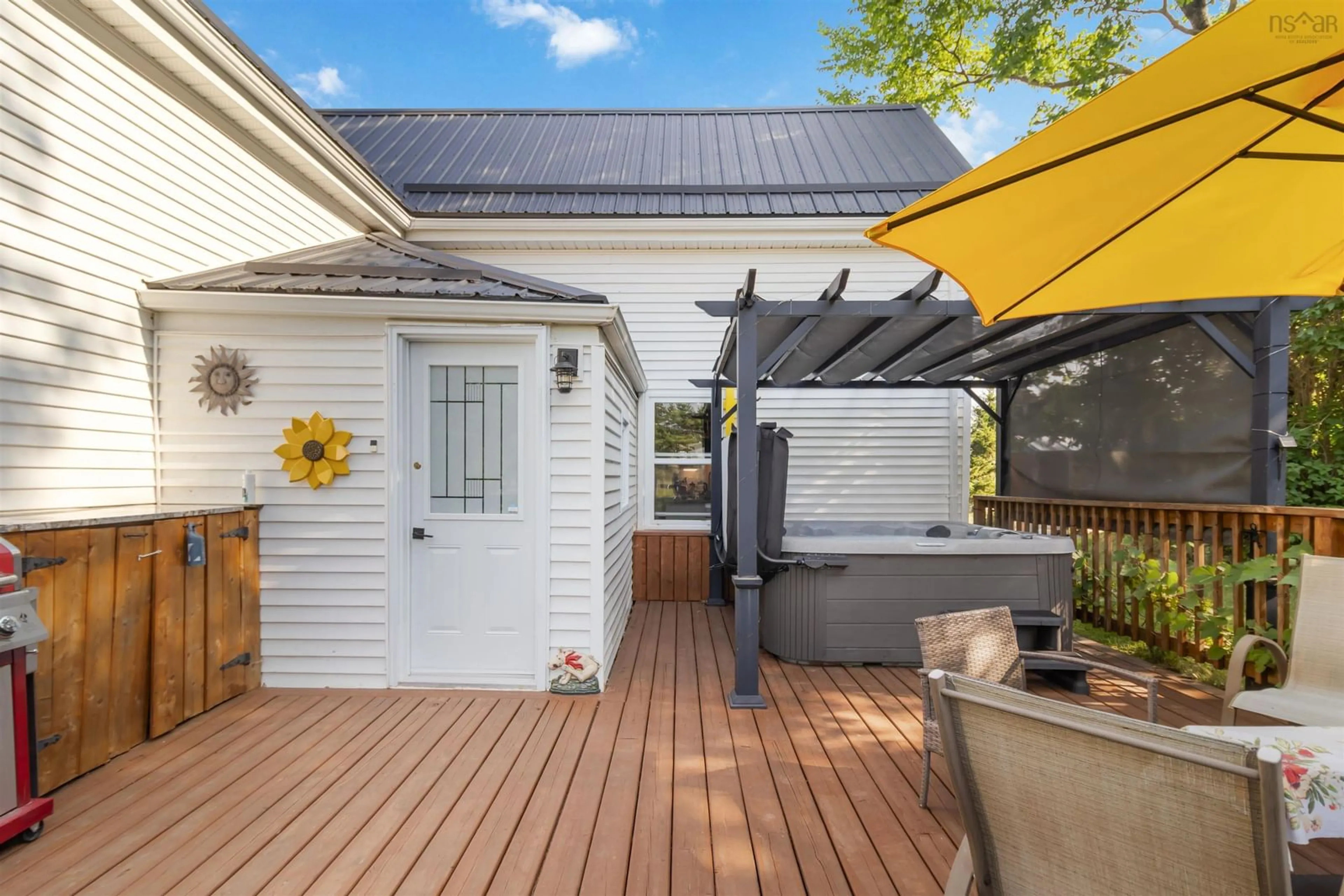 Patio, street for 667 Crombe Rd, Mill Village Nova Scotia B0N 2H0