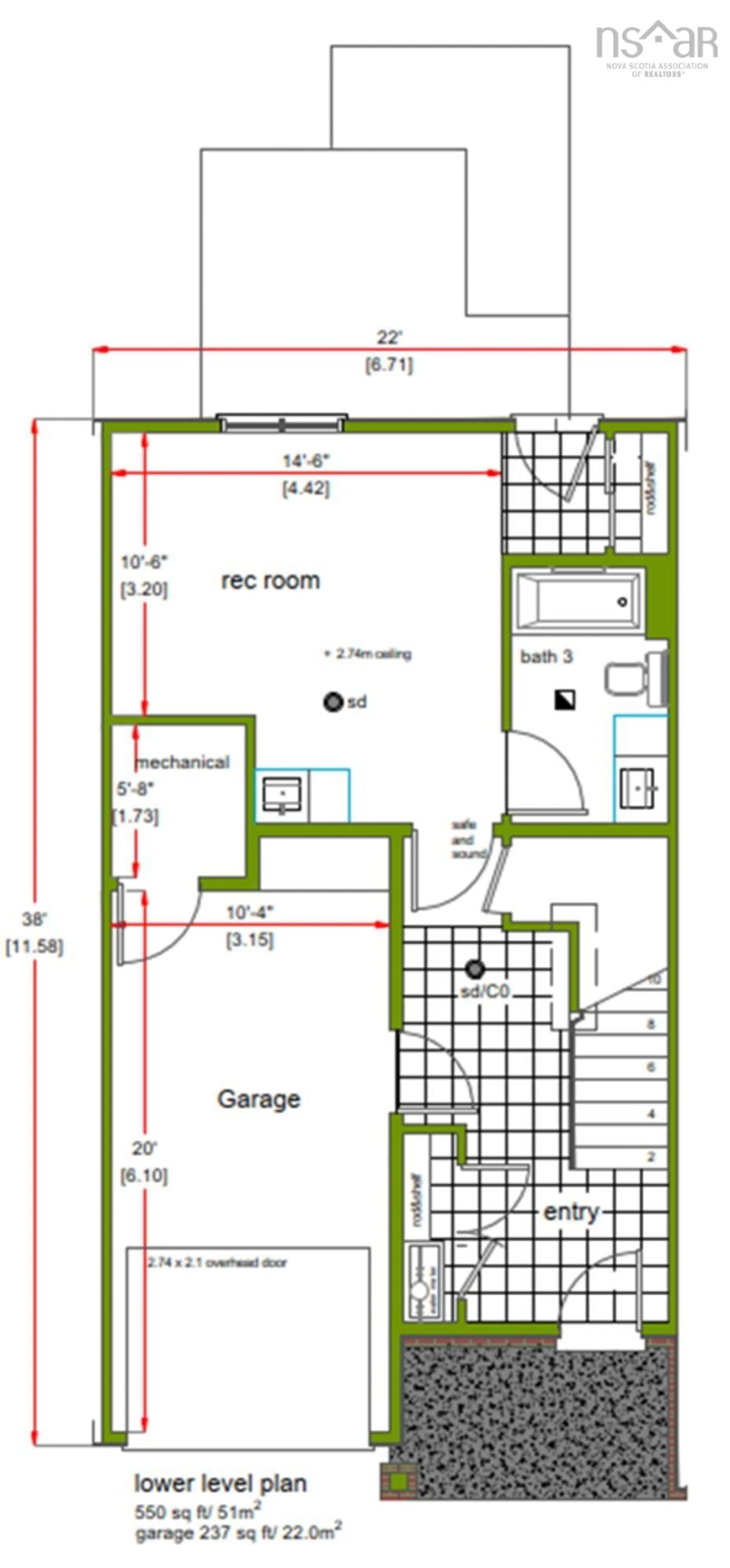 Floor plan for Stephs St #SP-03A, West Bedford Nova Scotia B4B 0L1