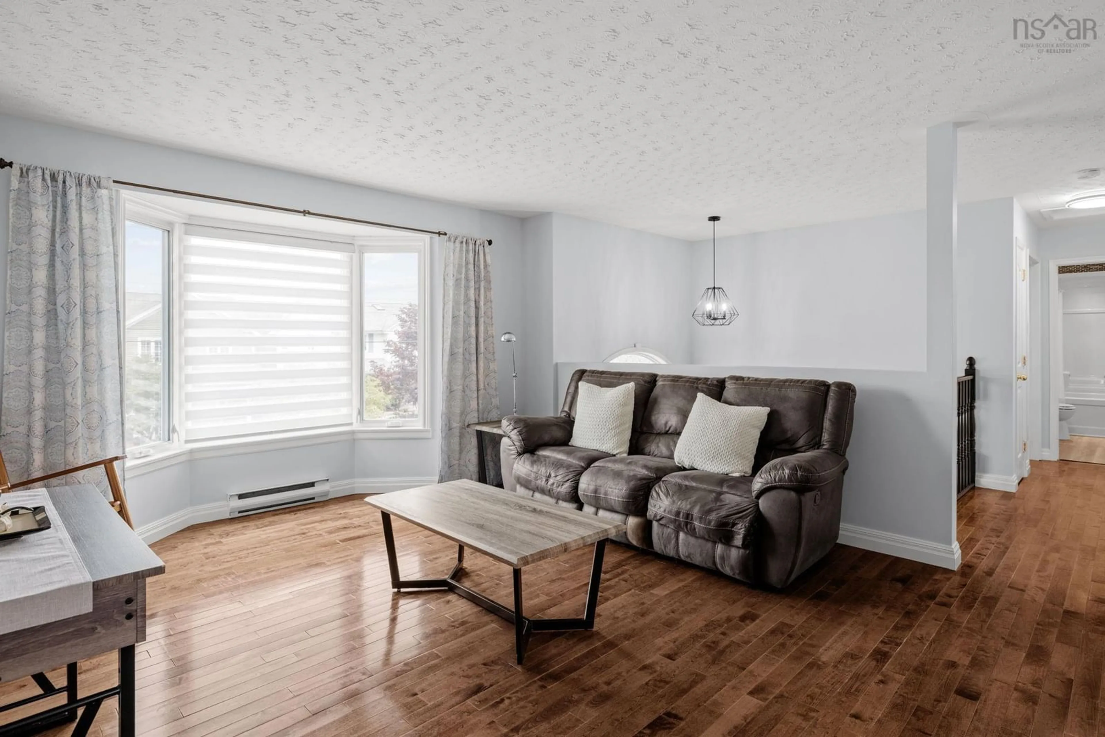 Living room with furniture, wood/laminate floor for 55 Diana Grace Ave, Dartmouth Nova Scotia B2W 6A2