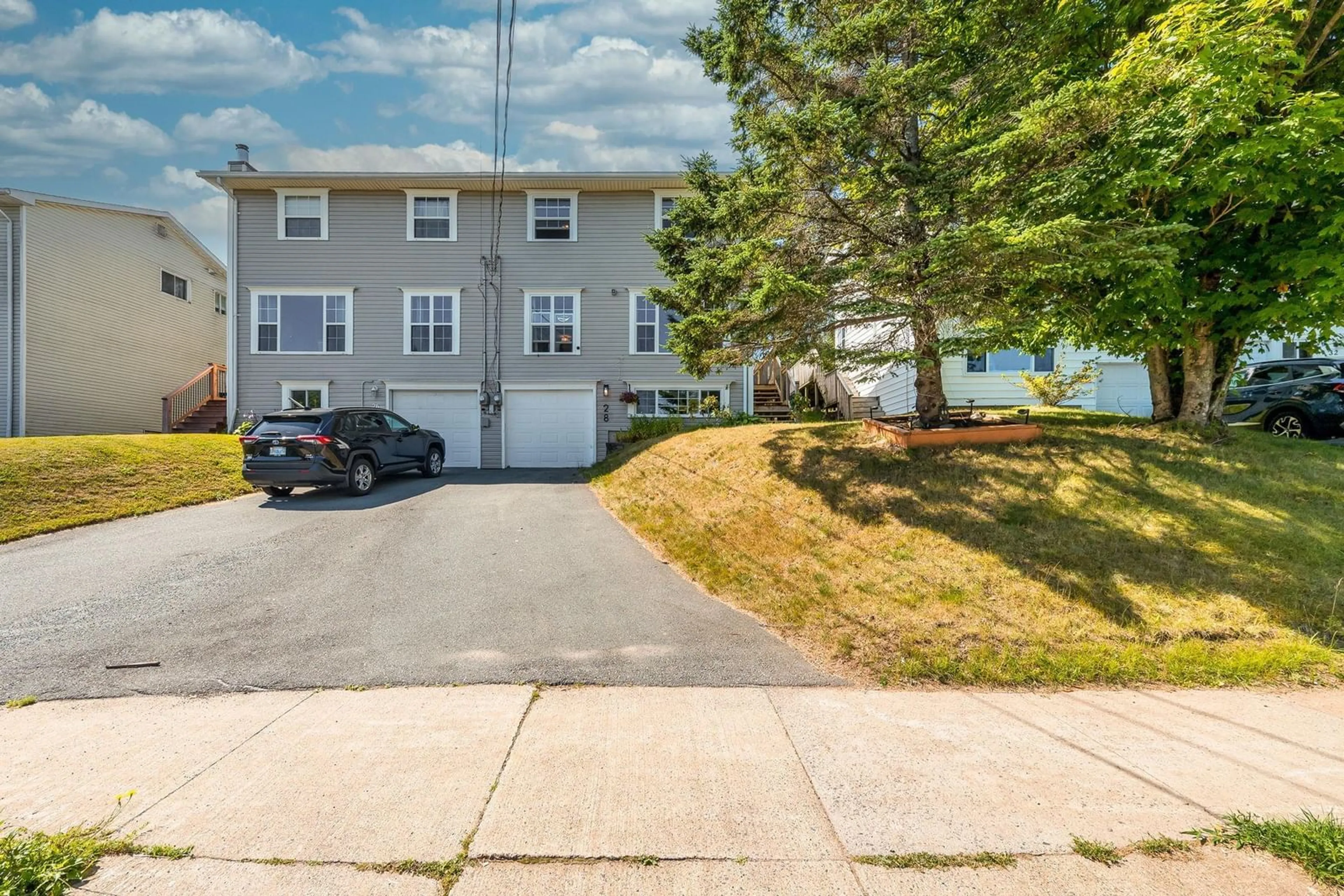 A pic from outside/outdoor area/front of a property/back of a property/a pic from drone, water/lake/river/ocean view for 28 Karen Dr, Dartmouth Nova Scotia B2W 4Y7