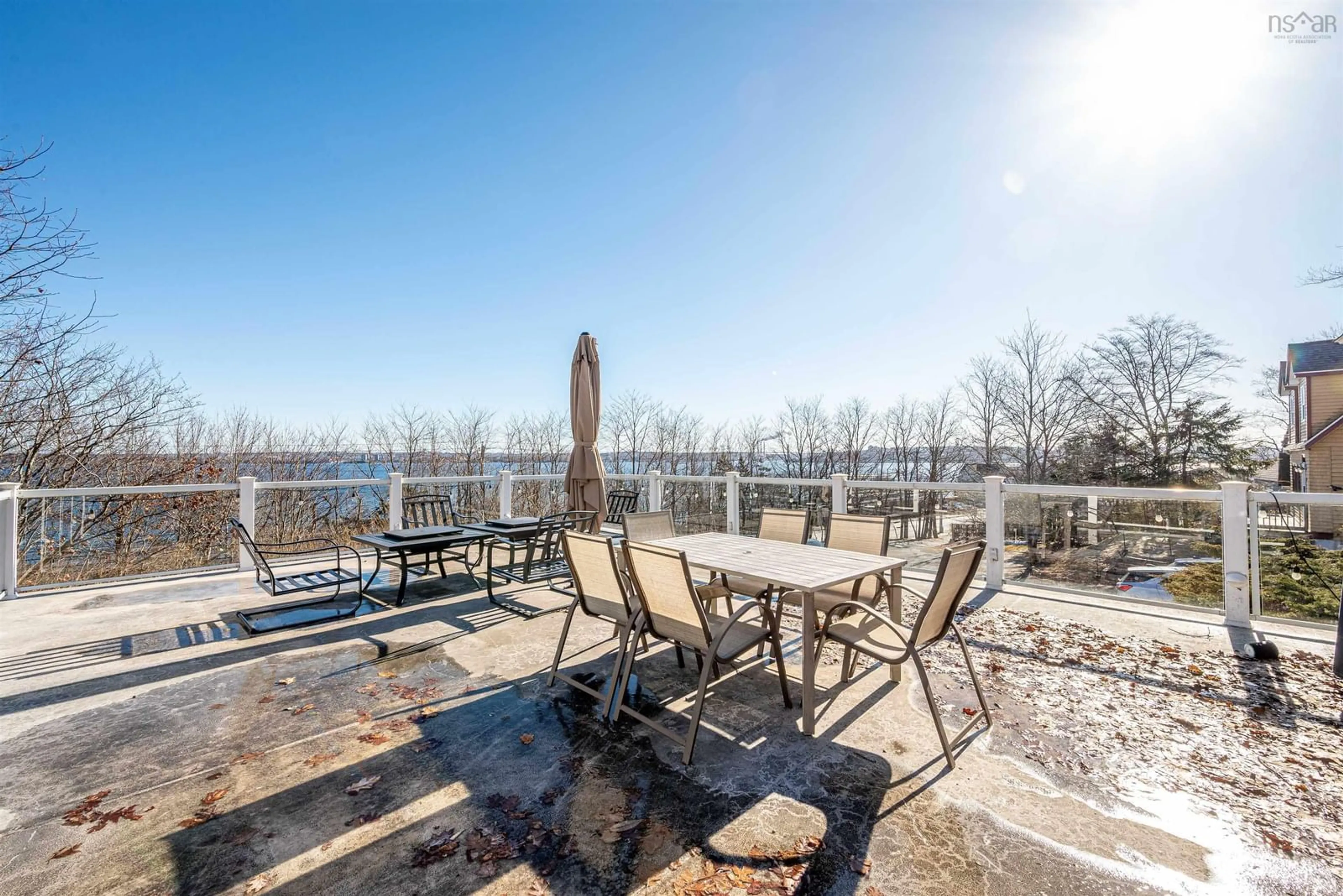 Patio, water/lake/river/ocean view for 20 Watervista Lane, Halifax Nova Scotia B3M 0B4