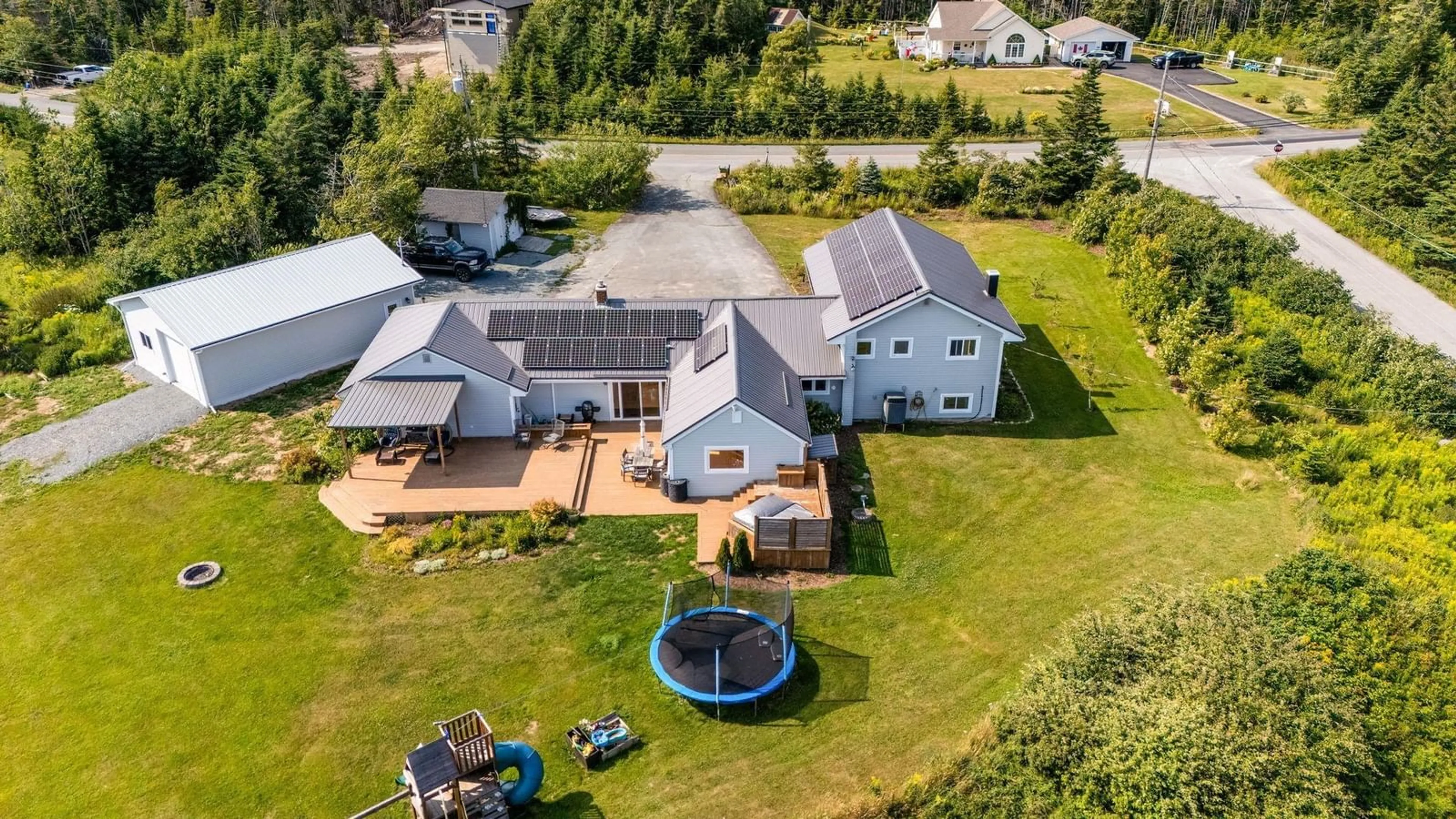 A pic from outside/outdoor area/front of a property/back of a property/a pic from drone, unknown for 1870 Crowell Rd, East Lawrencetown Nova Scotia B2Z 1N9