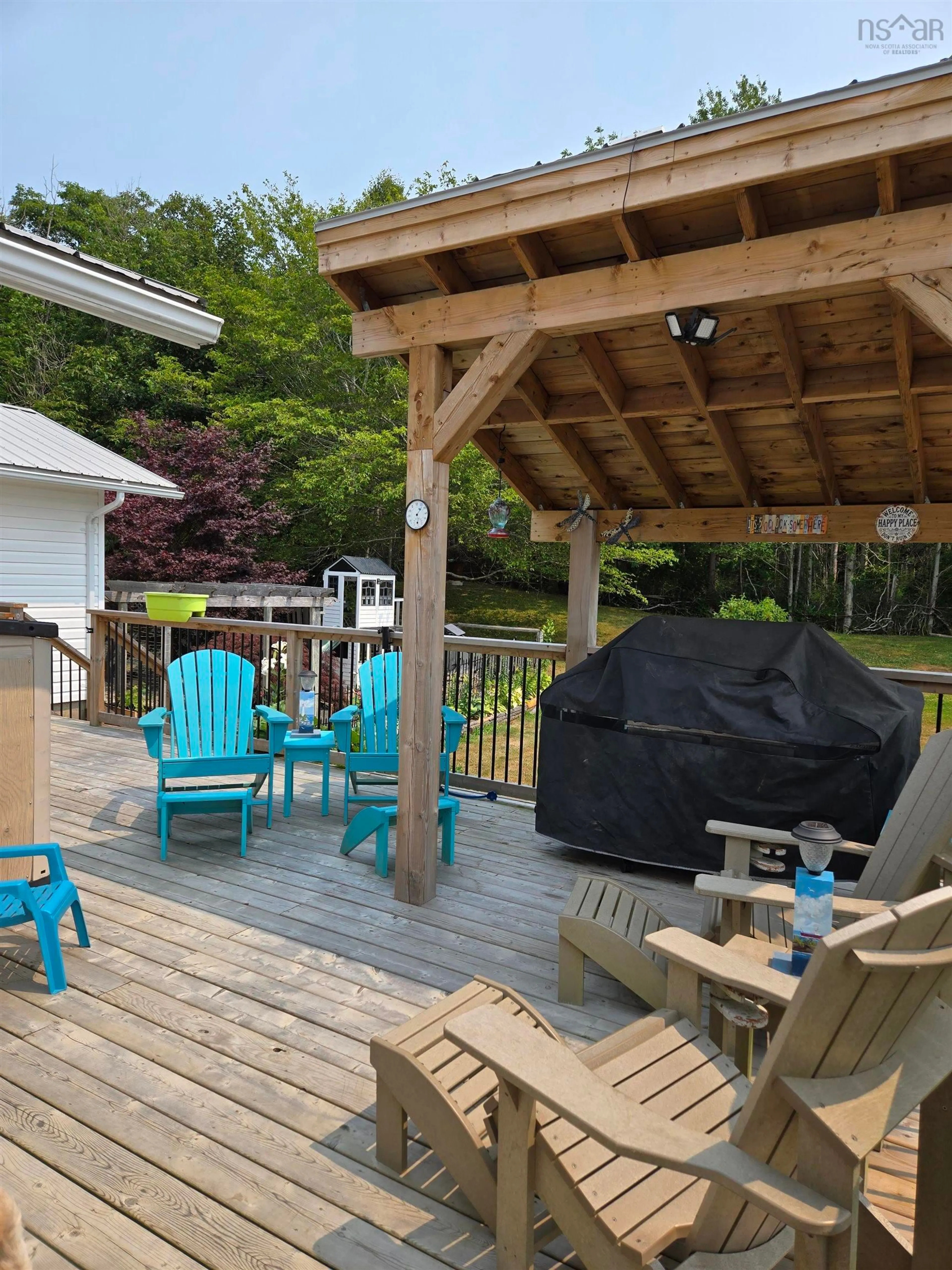 Patio, water/lake/river/ocean view for 4700 Highway 1, Weymouth Nova Scotia B0W 3T0