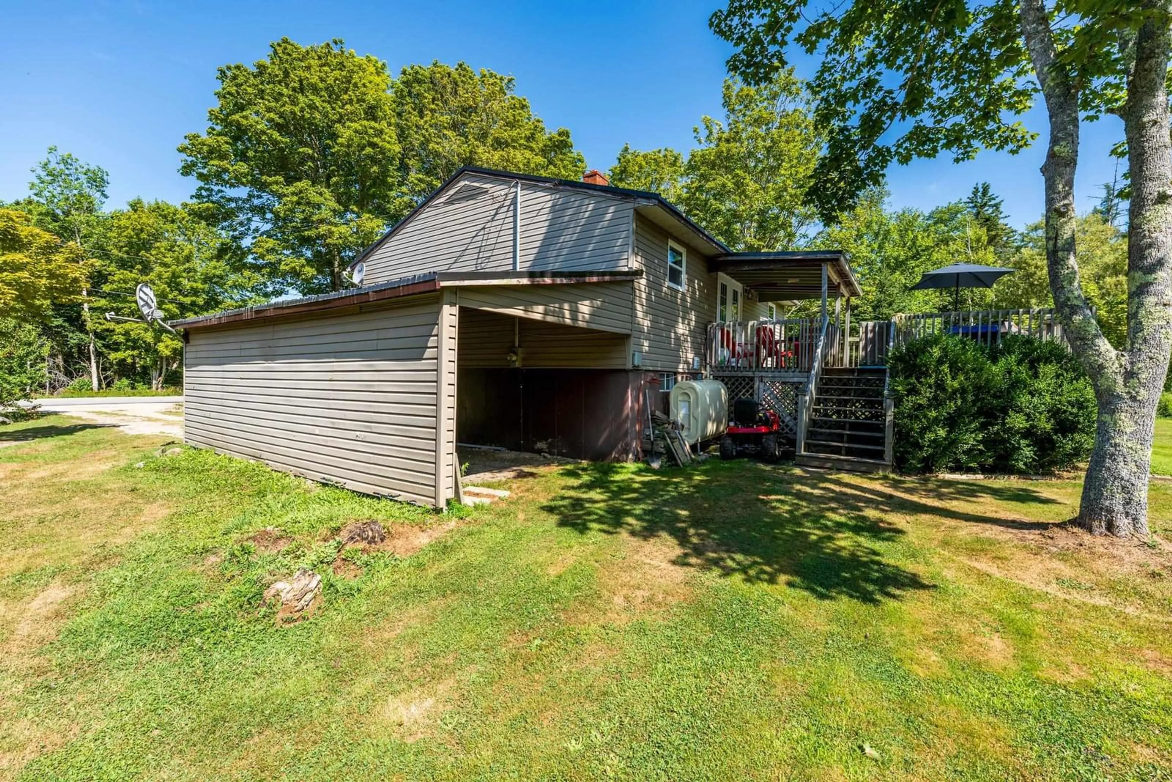 A pic from outside/outdoor area/front of a property/back of a property/a pic from drone, water/lake/river/ocean view for 2138 Lake George Rd, Lake George Nova Scotia B5A 5L6