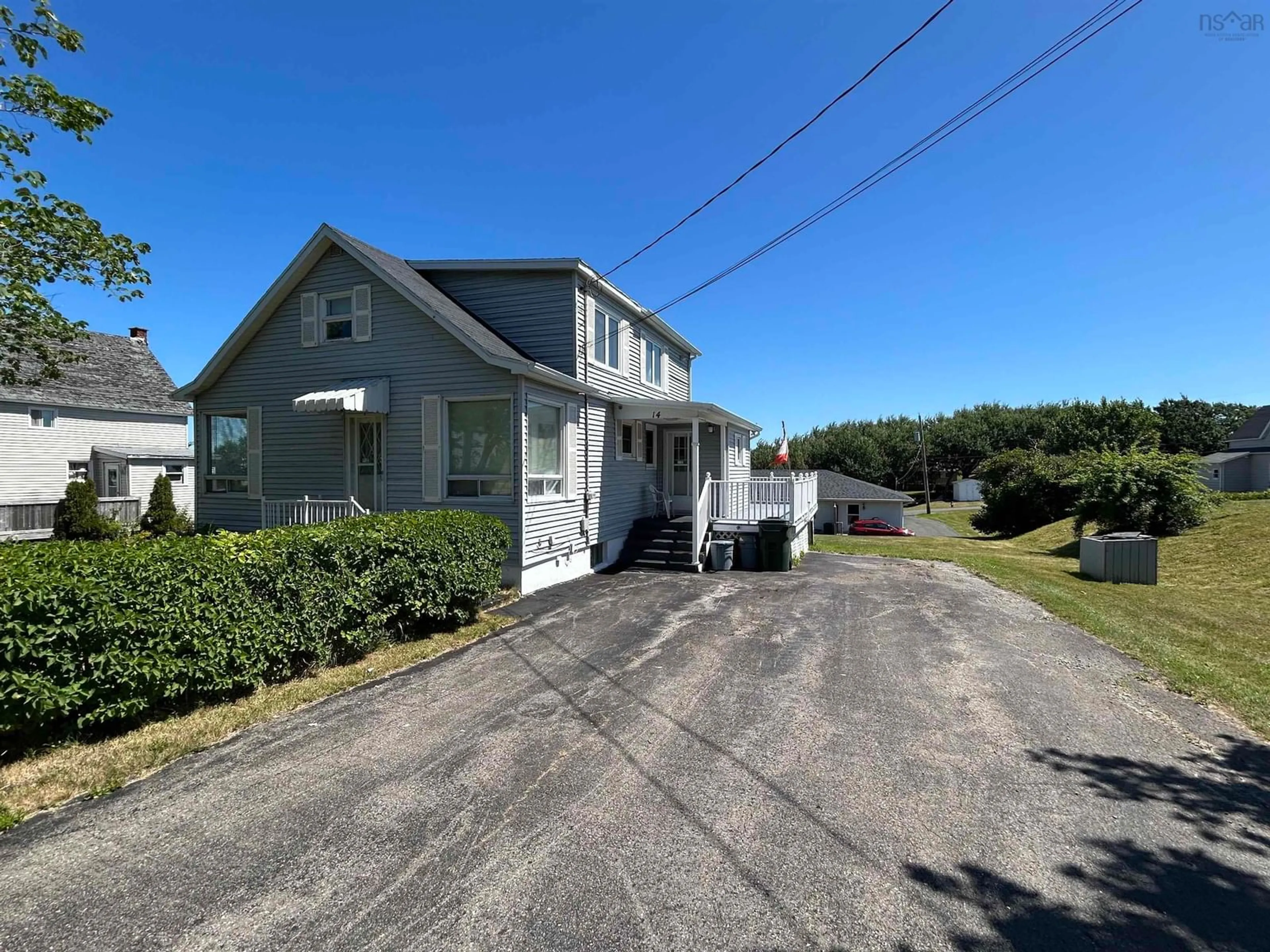 A pic from outside/outdoor area/front of a property/back of a property/a pic from drone, street for 14 Cottage St, Dominion Nova Scotia B1G 1C1