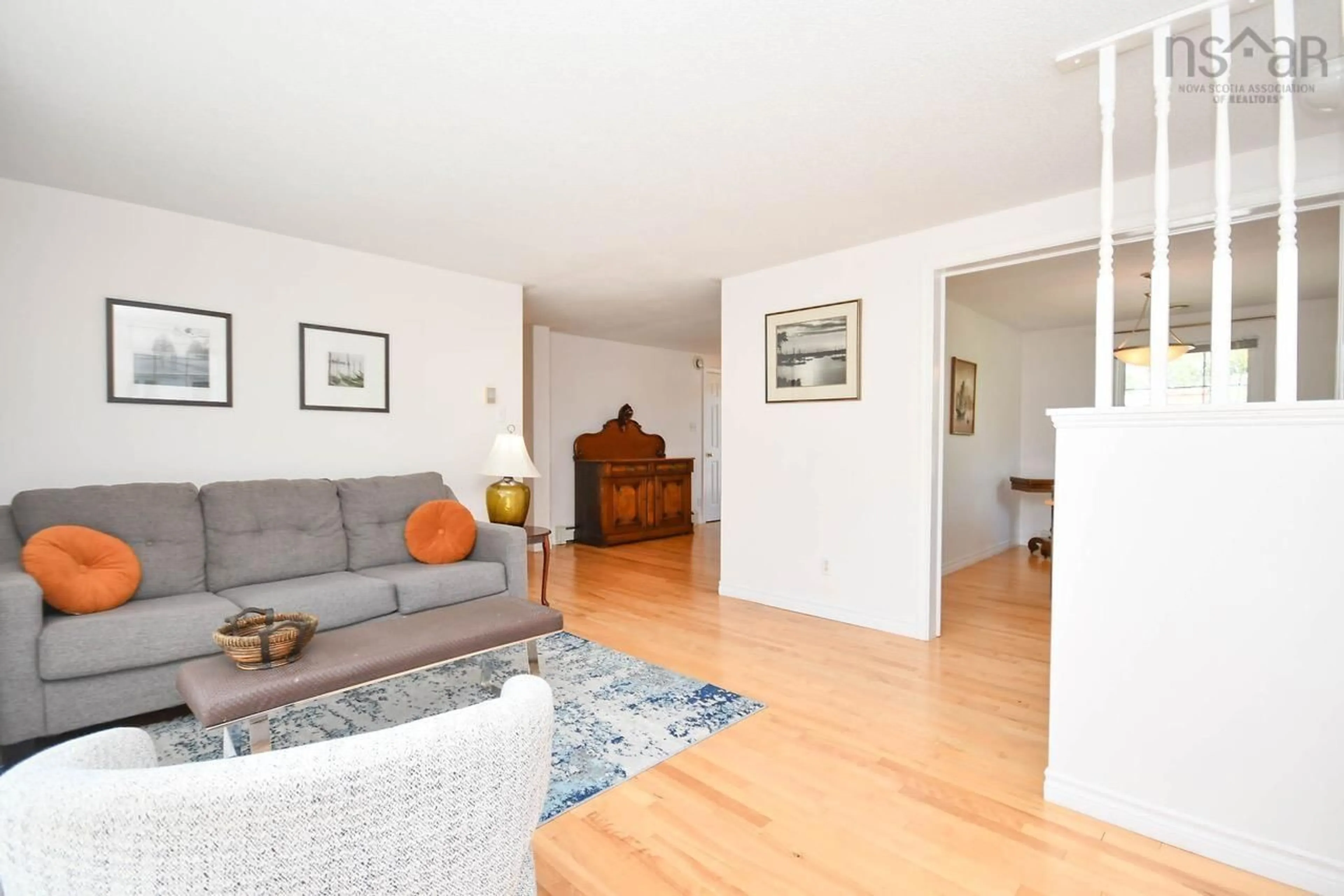 Living room with furniture, wood/laminate floor for 91 Douglas Cres, Halifax Nova Scotia B3M 3B6