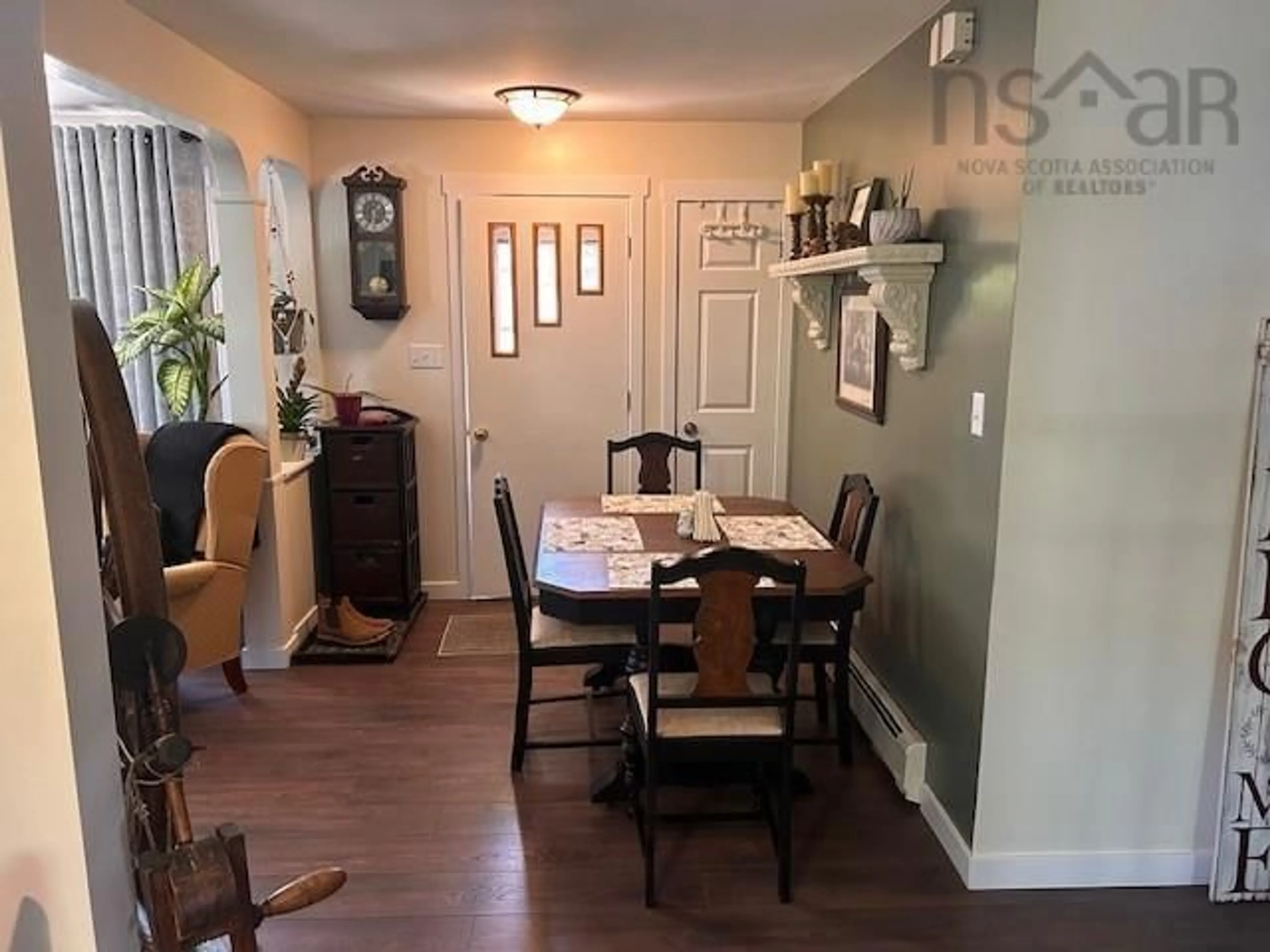 Dining room, wood/laminate floor for 107 Smith Rd, Hilden Nova Scotia B0N 1C0