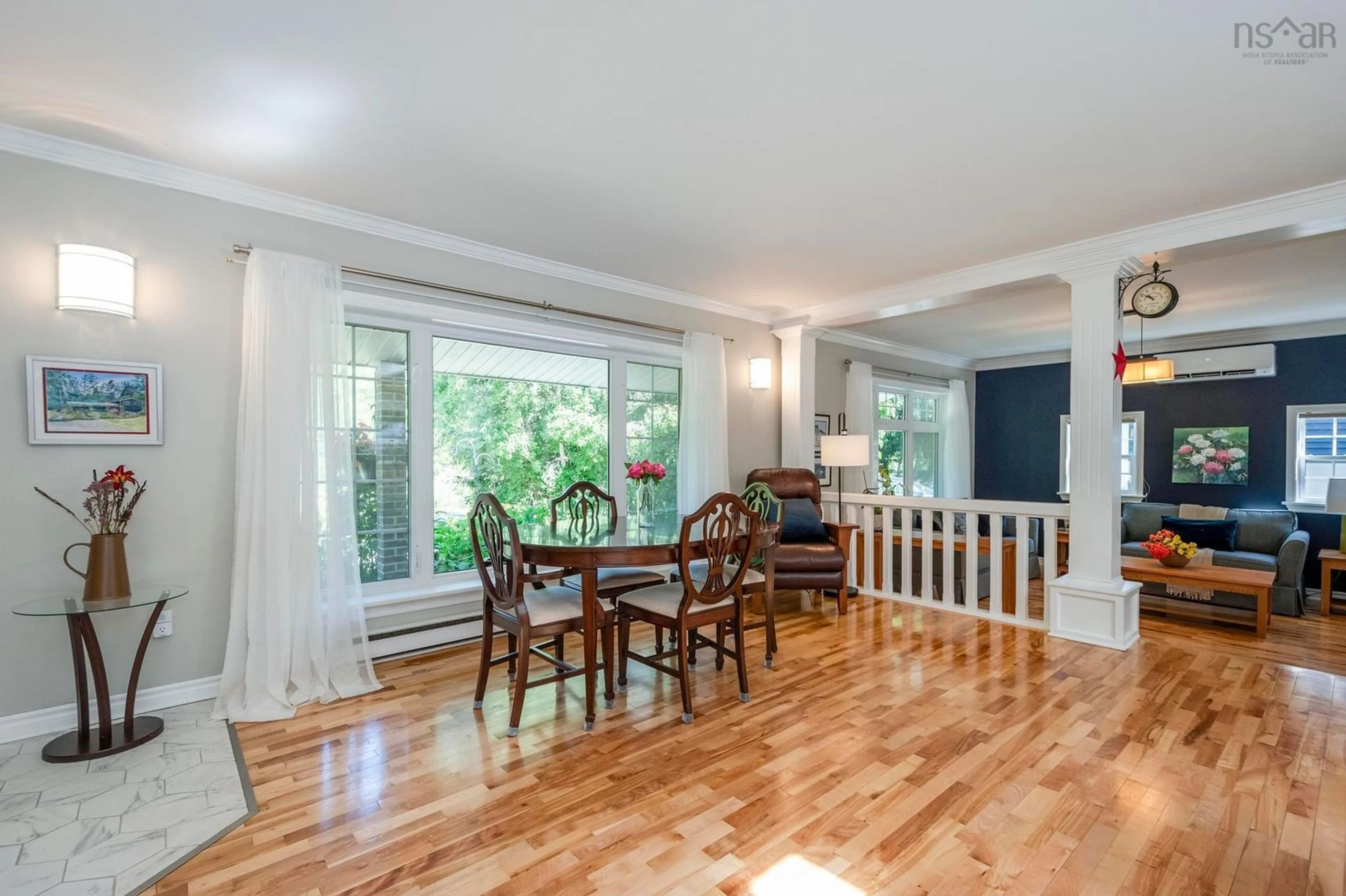 Dining room, wood/laminate floor for 481 Falmouth Dyke Rd, Falmouth Nova Scotia B0P 1P0