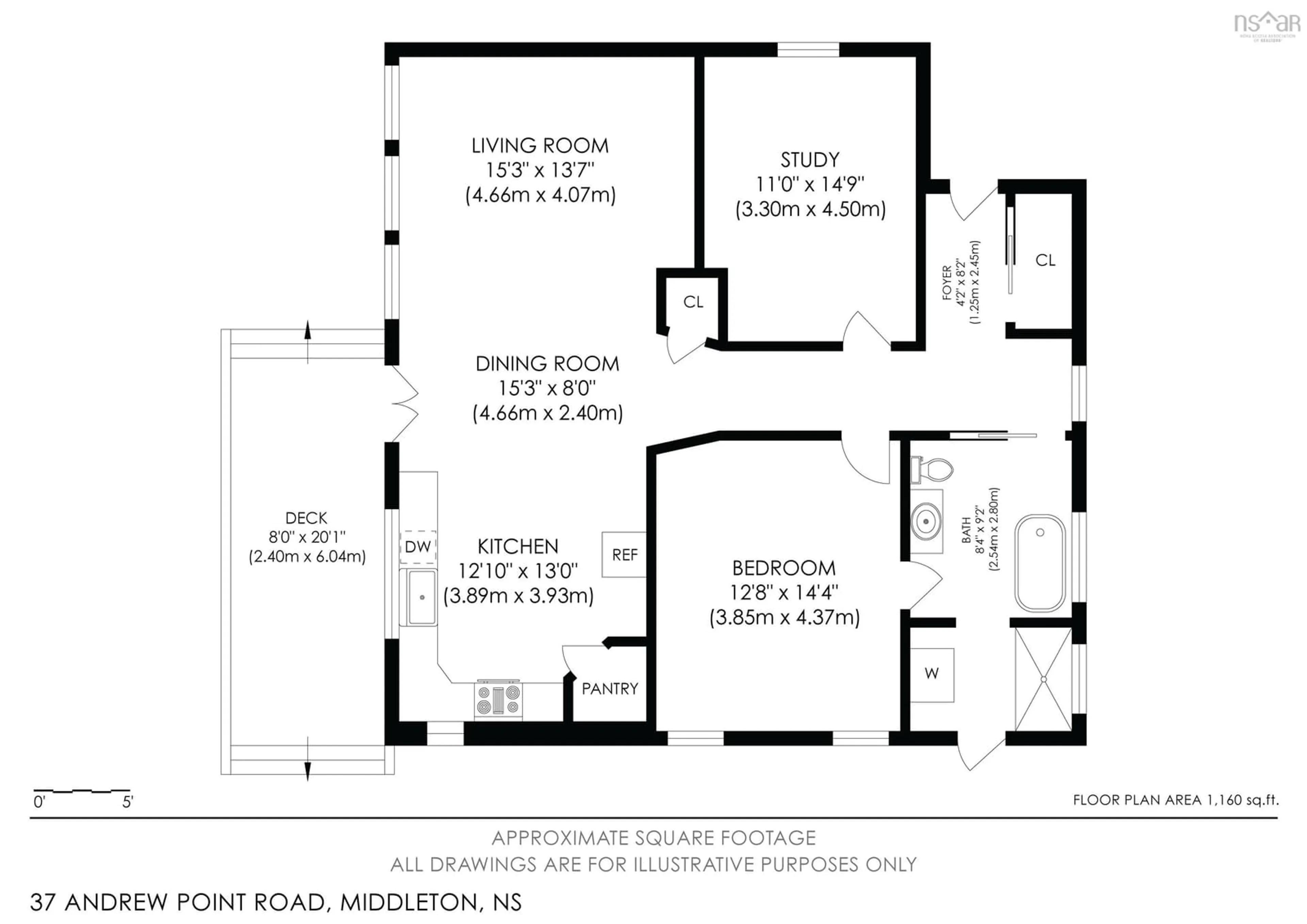 Floor plan for 37 Andrew Point Rd, Waterloo Lake Nova Scotia B0S 1P0