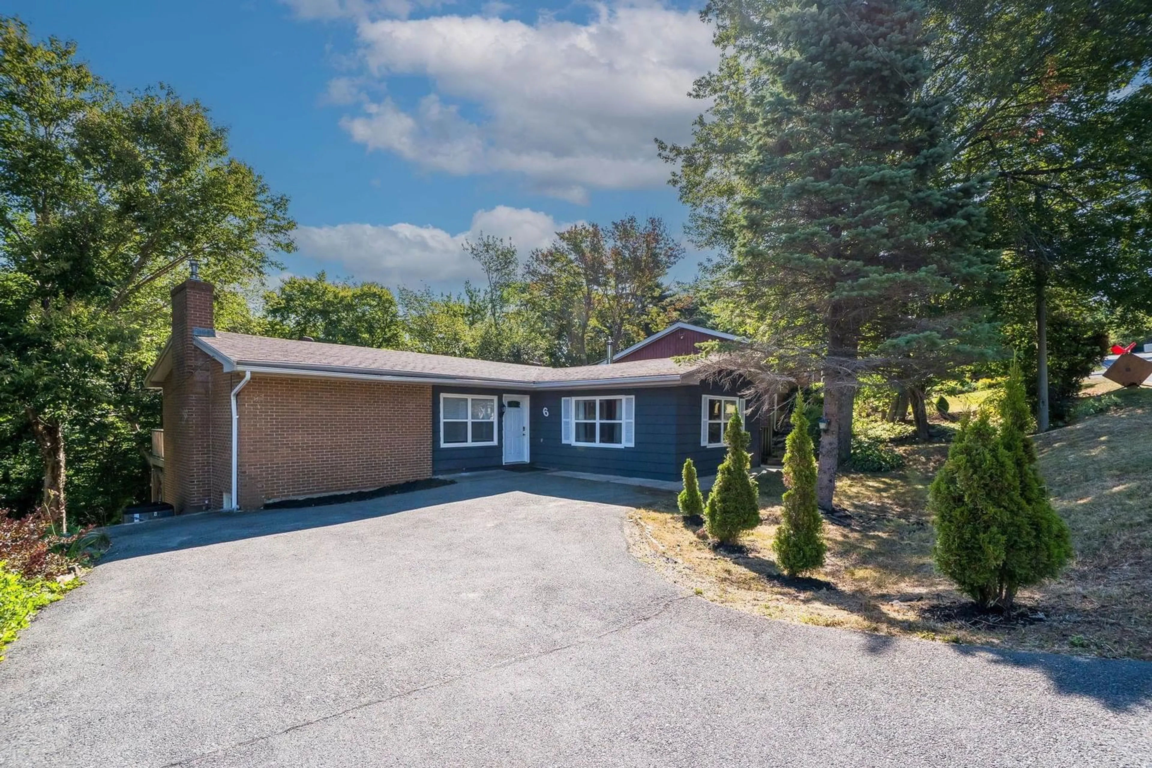 A pic from outside/outdoor area/front of a property/back of a property/a pic from drone, street for 6 Laurentide Dr, Halifax Nova Scotia B3M 2N1