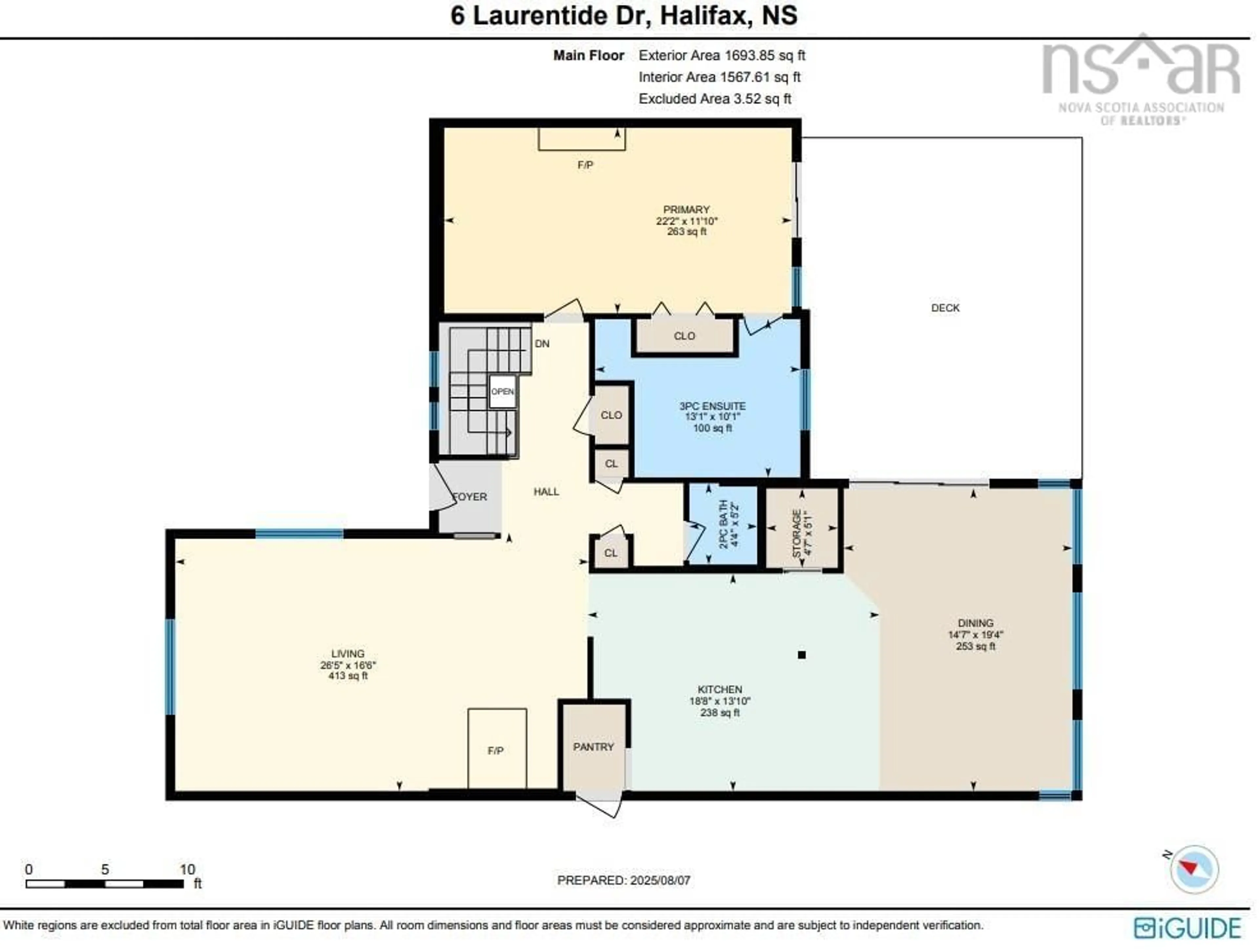 Floor plan for 6 Laurentide Dr, Halifax Nova Scotia B3M 2N1