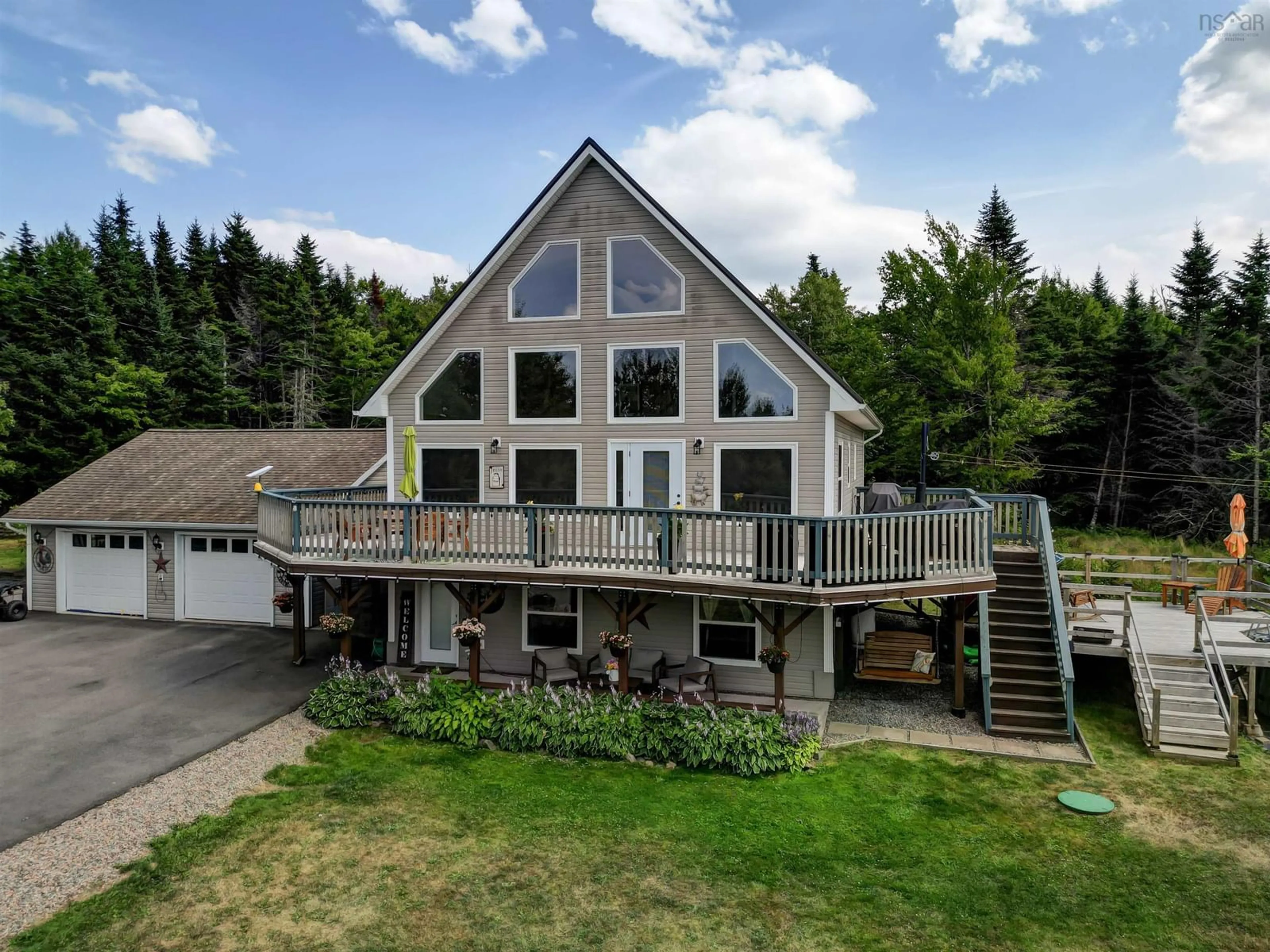 A pic from outside/outdoor area/front of a property/back of a property/a pic from drone, mountain view for 2565 Camden Rd, Camden Nova Scotia B6L 3C2
