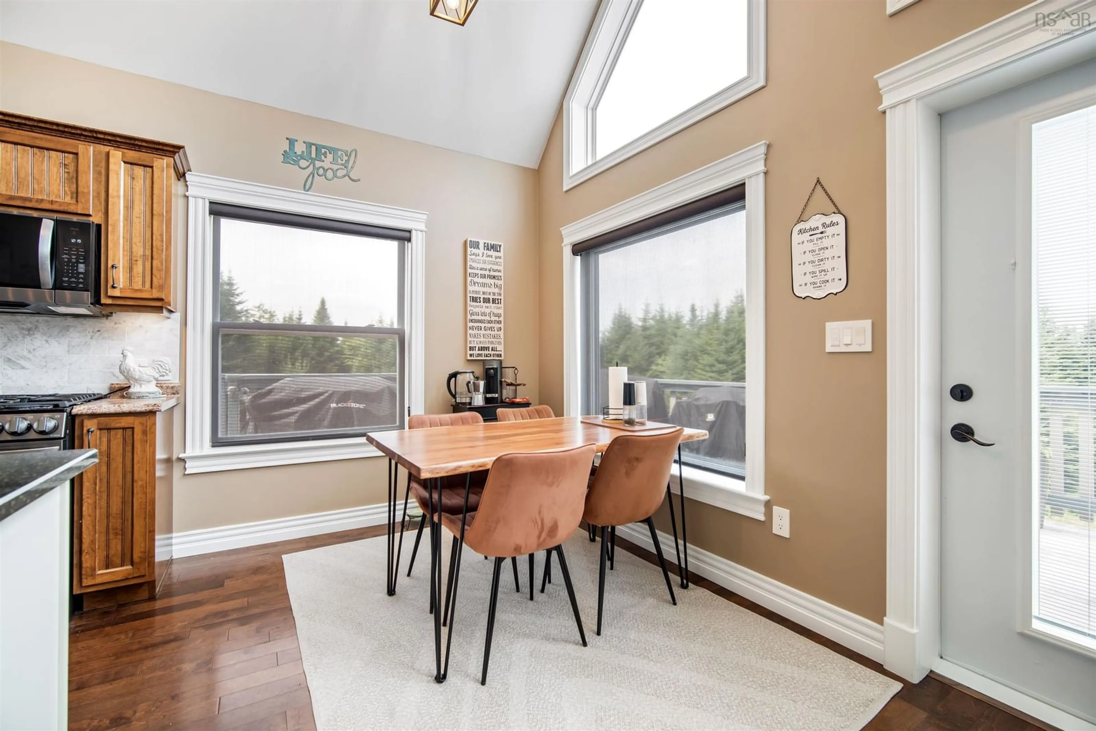 Dining room, wood/laminate floor for 2565 Camden Rd, Camden Nova Scotia B6L 3C2