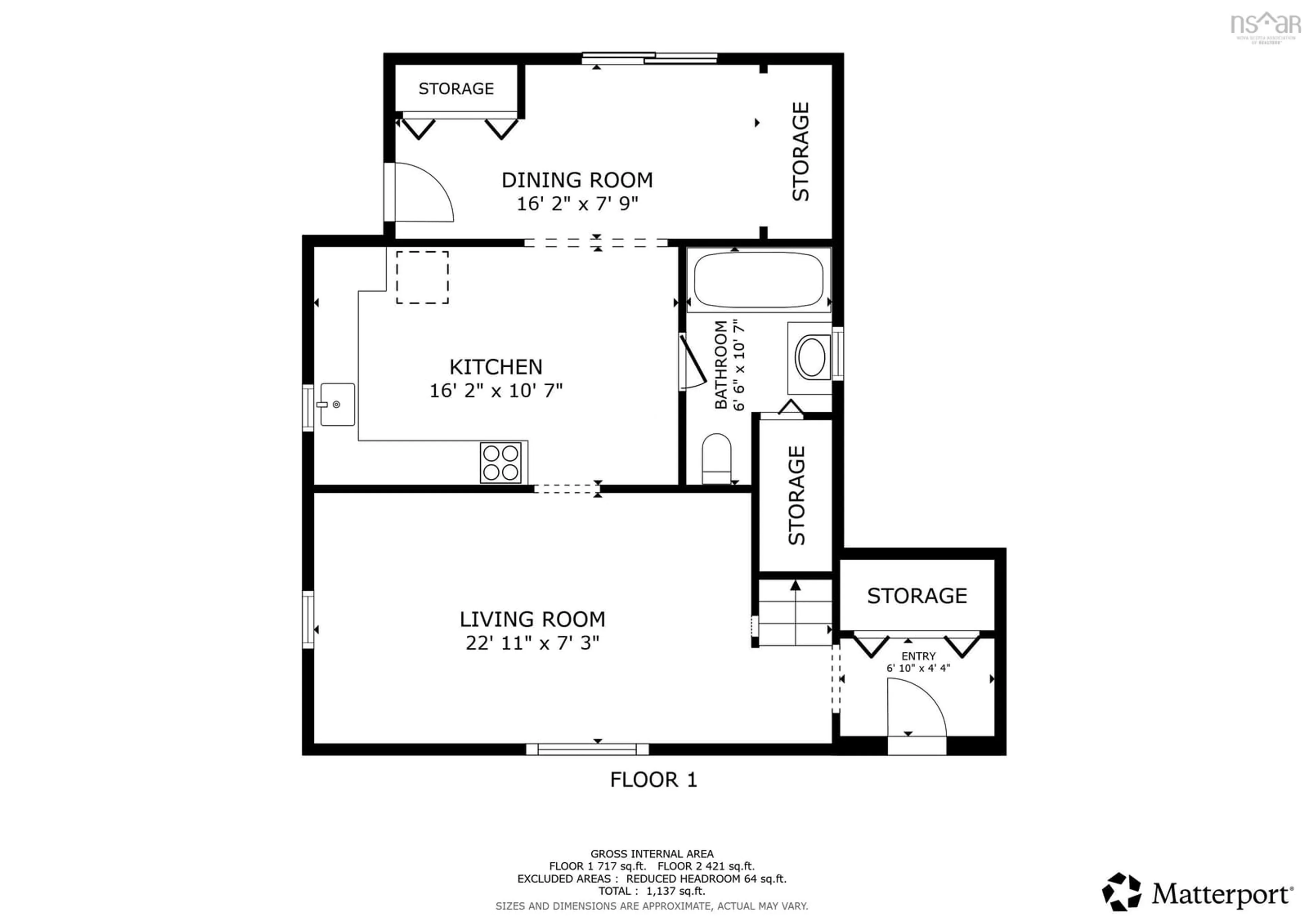 Floor plan for 10319 Highway 1, Paradise Nova Scotia B0S 1R0