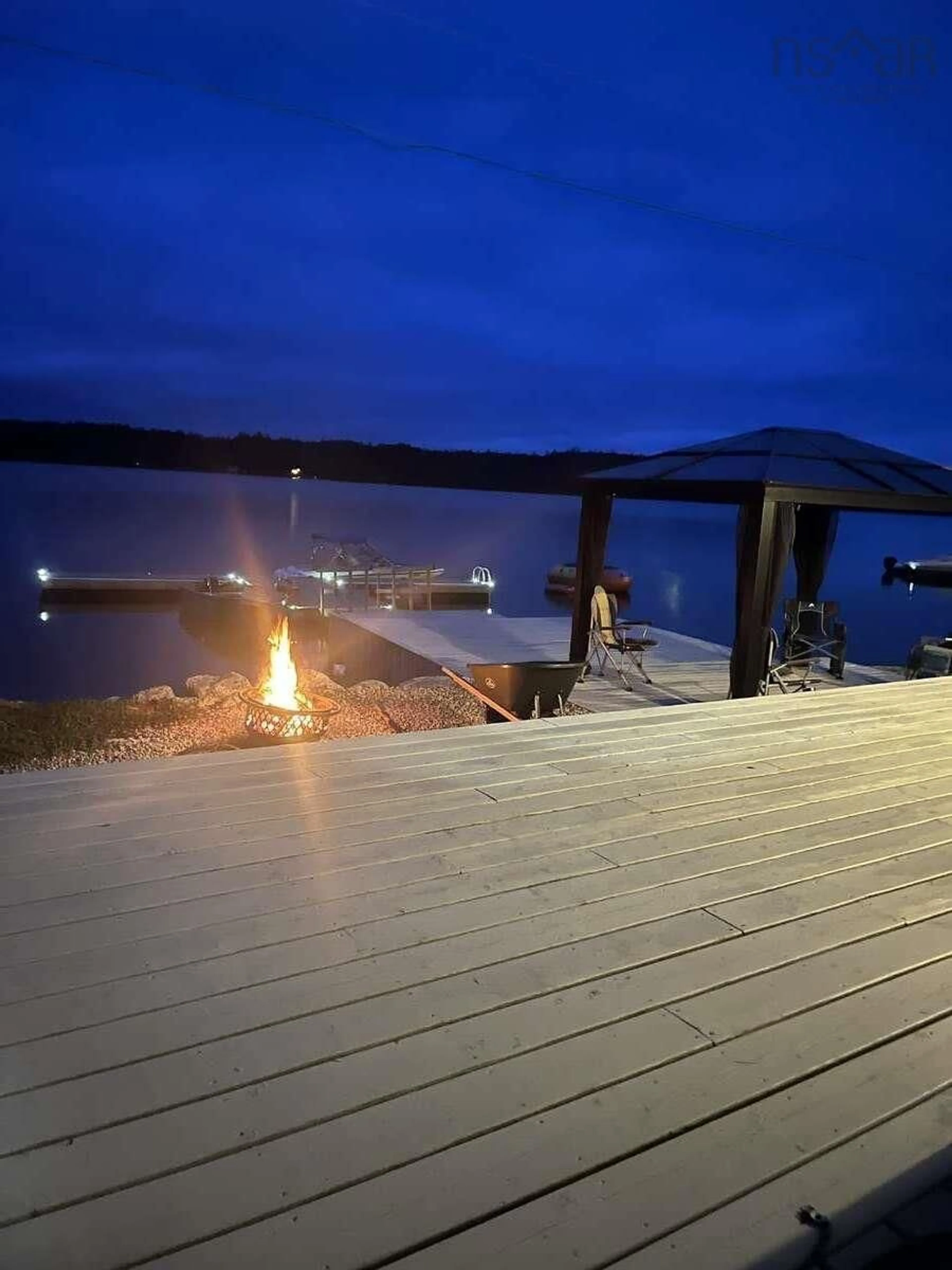 Patio, water/lake/river/ocean view for 815 Mill Lake Rd, Hubbards Nova Scotia B0J 1T0